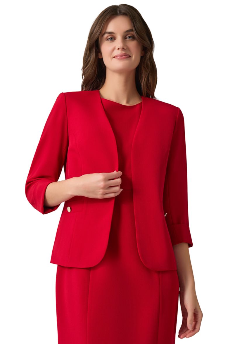 Womens Cardigan with Rolled Cuffs