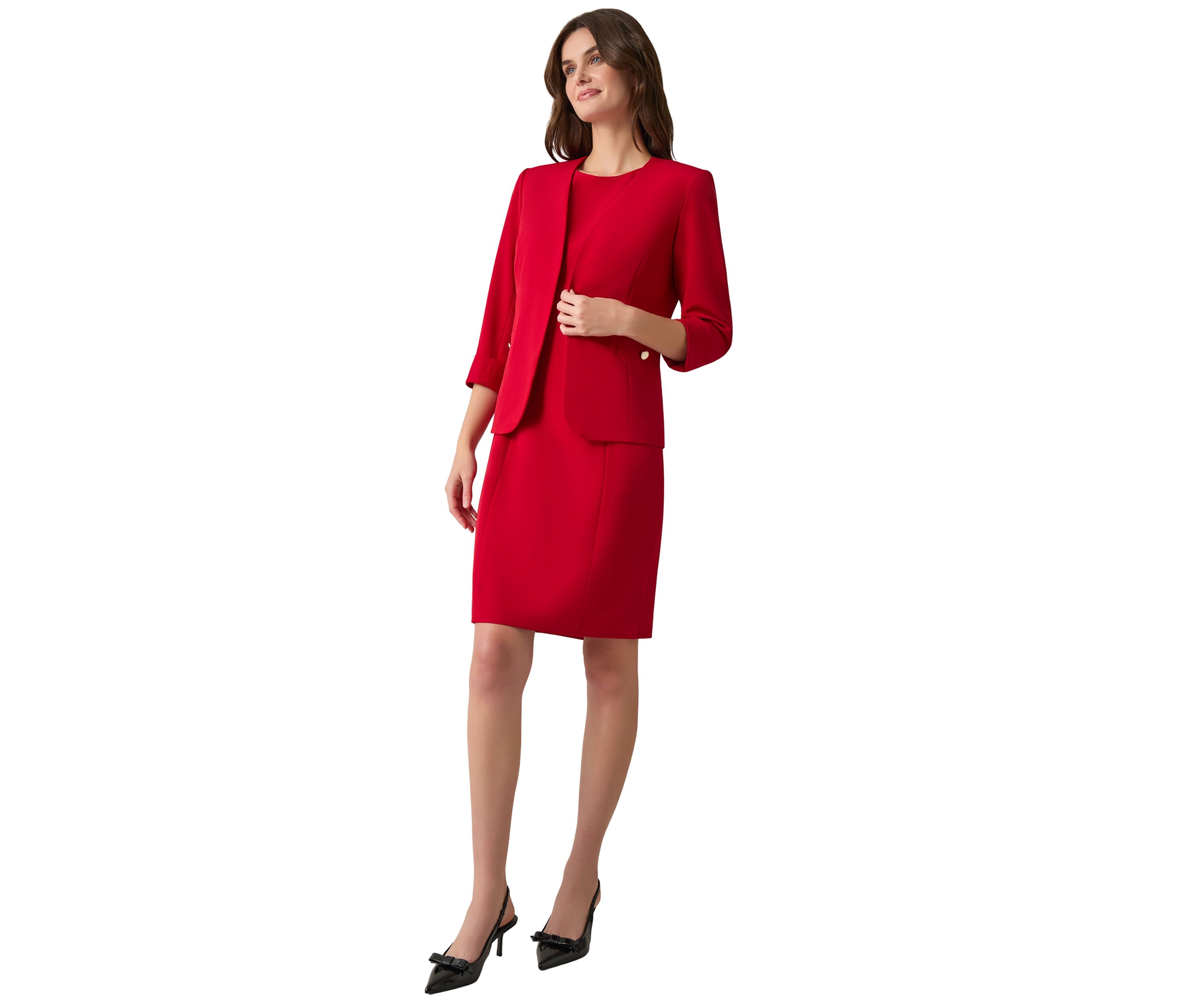 Womens Cardigan with Rolled Cuffs
