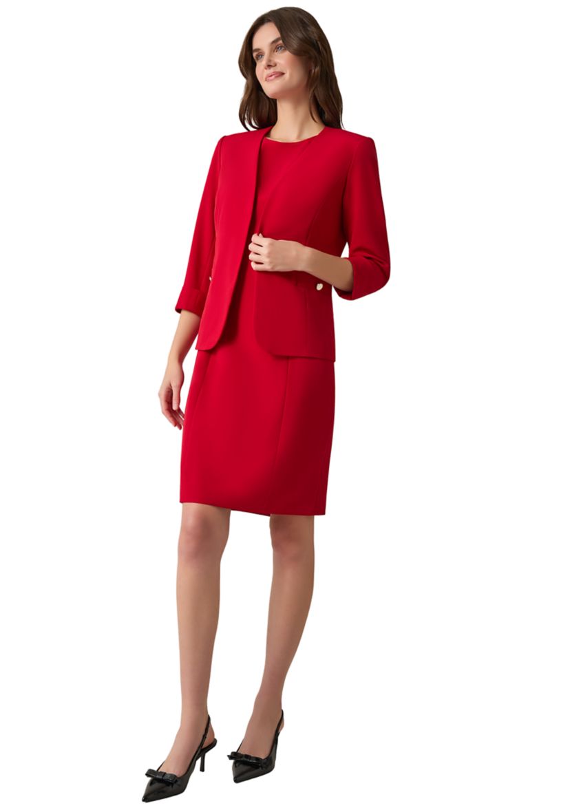 Womens Cardigan with Rolled Cuffs
