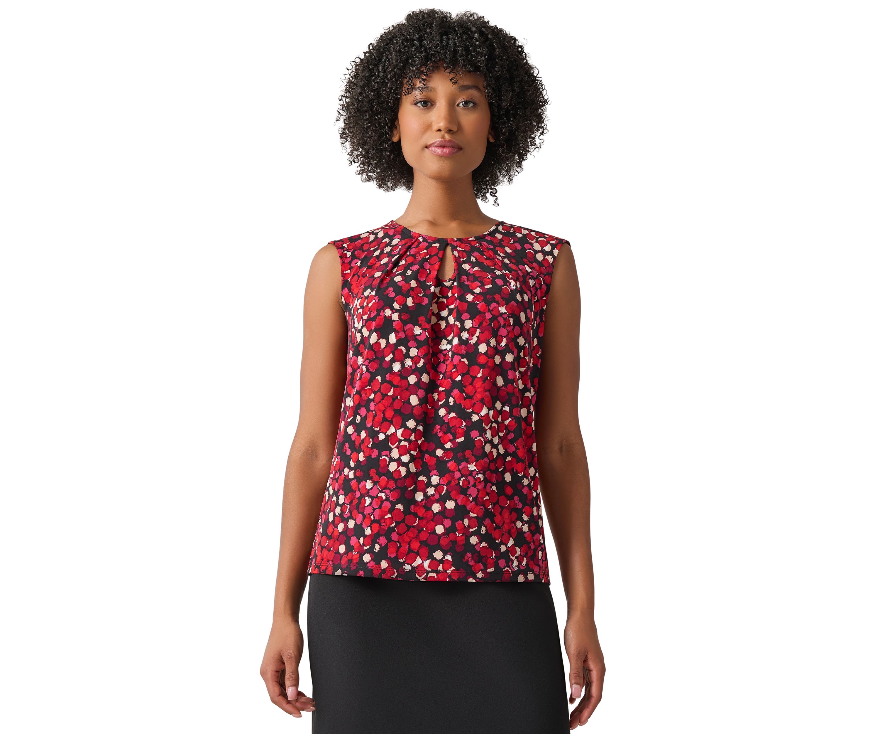 Womens Sleeveless Printed Blouse