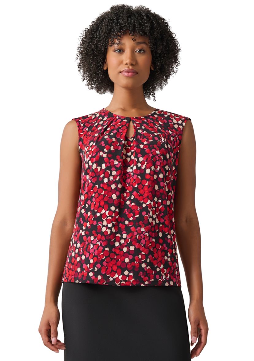 Womens Sleeveless Printed Blouse