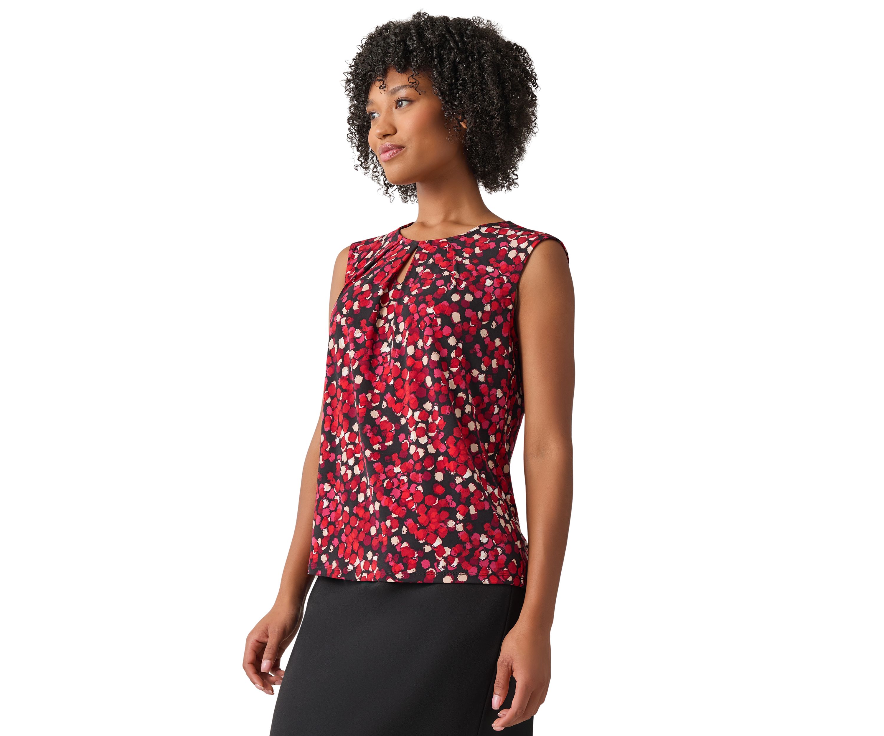 Womens Sleeveless Printed Blouse