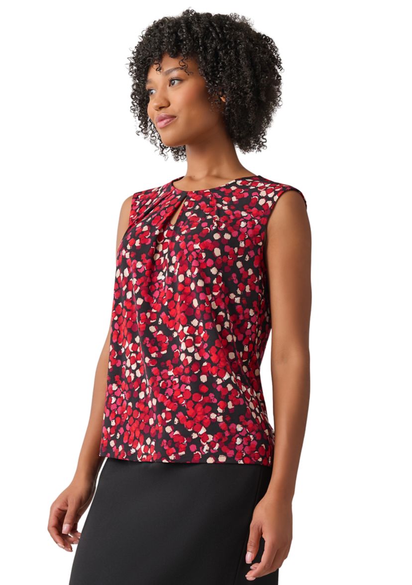 Womens Sleeveless Printed Blouse