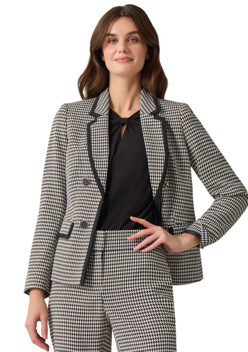 Womens Faux Double Breasted Printed Suit Separate Jacket