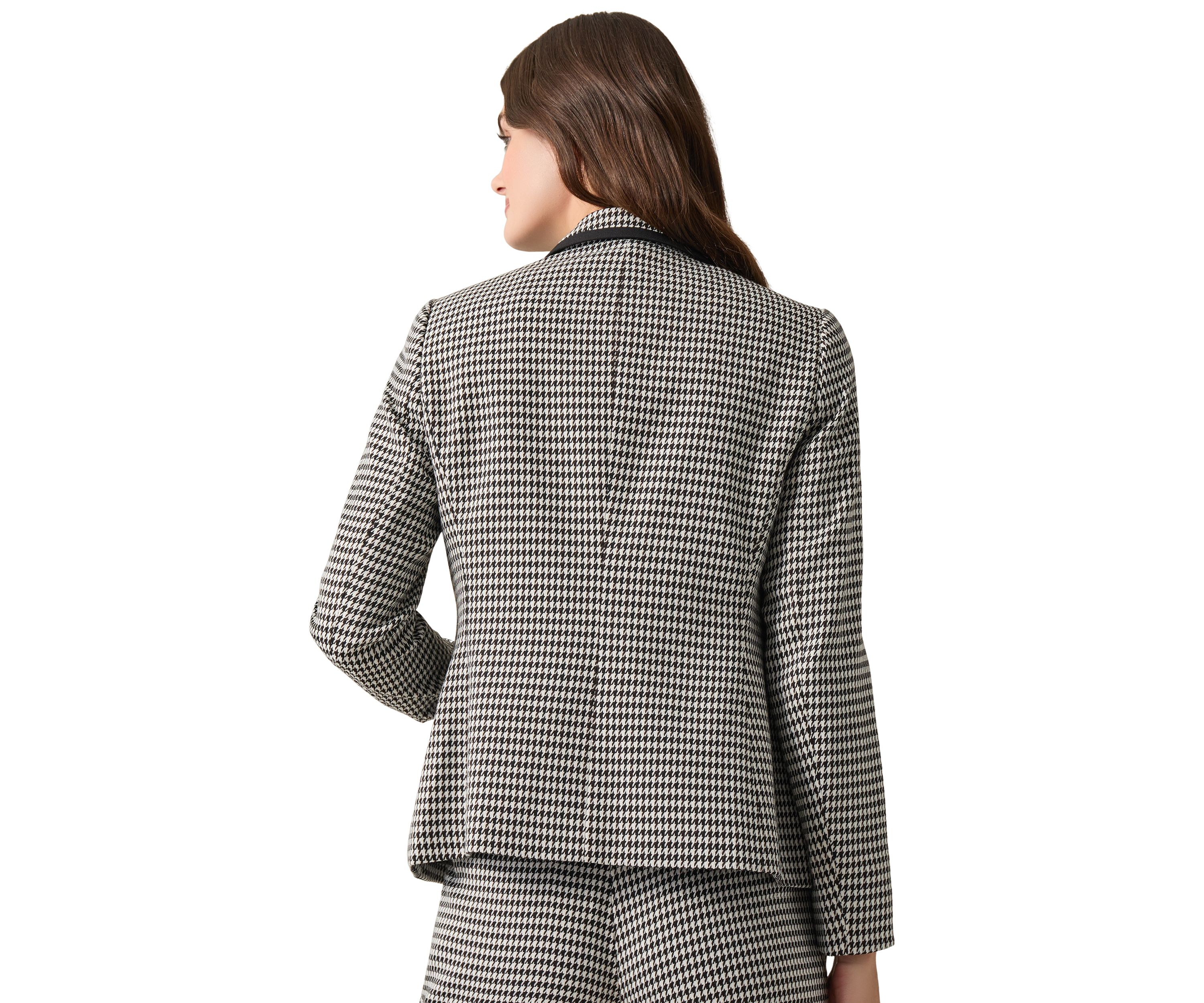 Womens Faux Double Breasted Printed Suit Separate Jacket