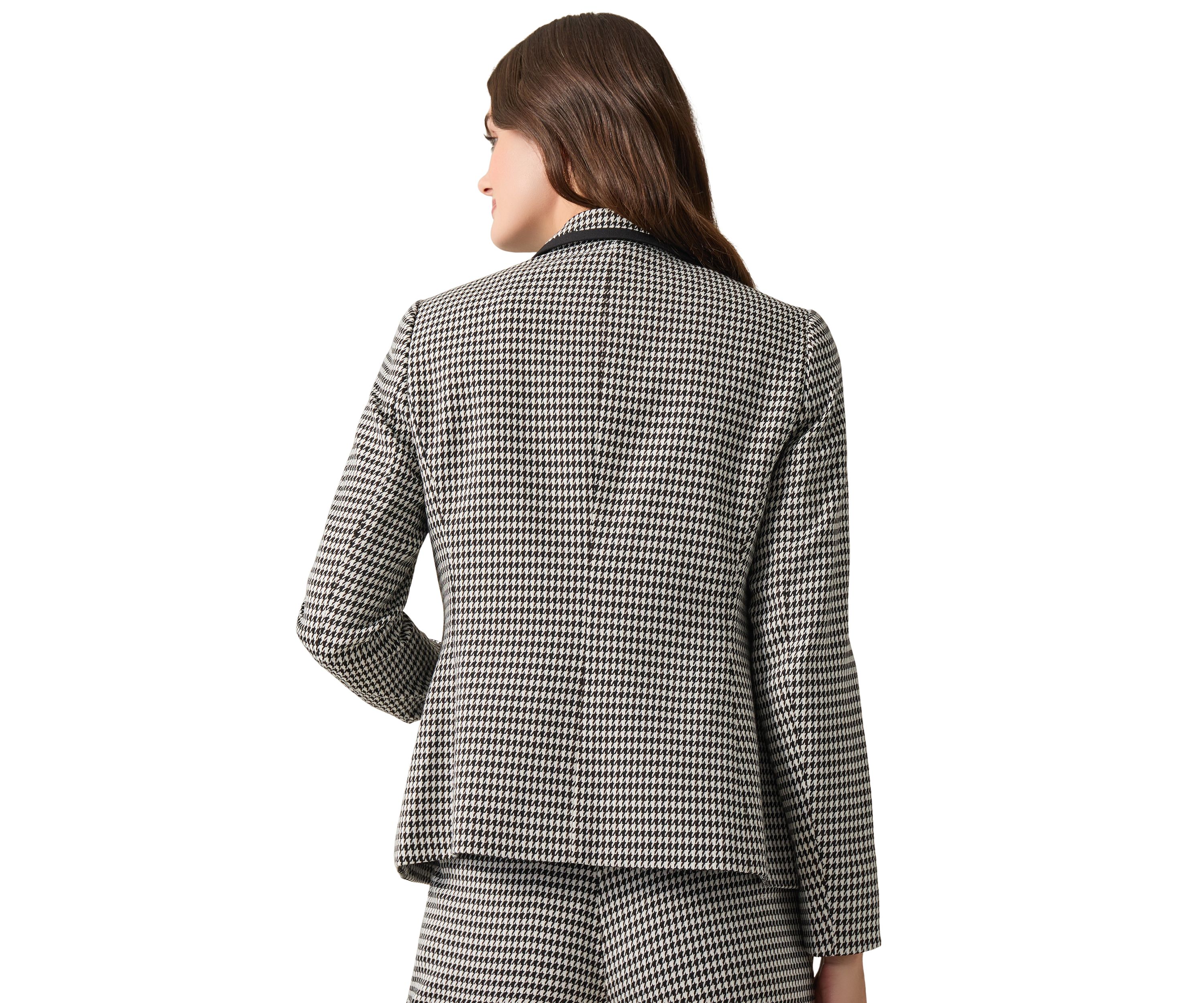 Petite Faux Double Breasted Printed Suit Separate Jacket