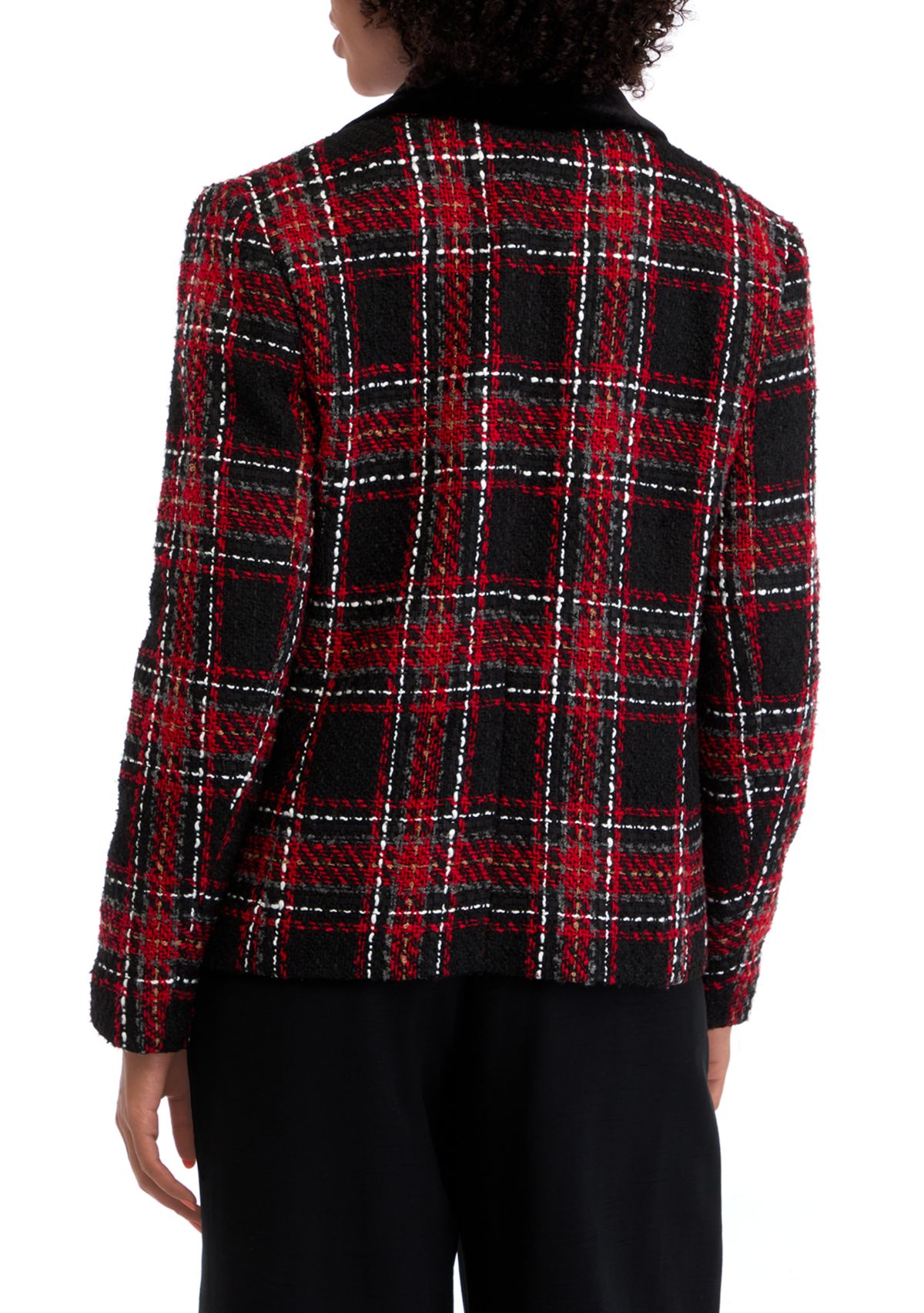 Womens Notch Collar Open Jacket
