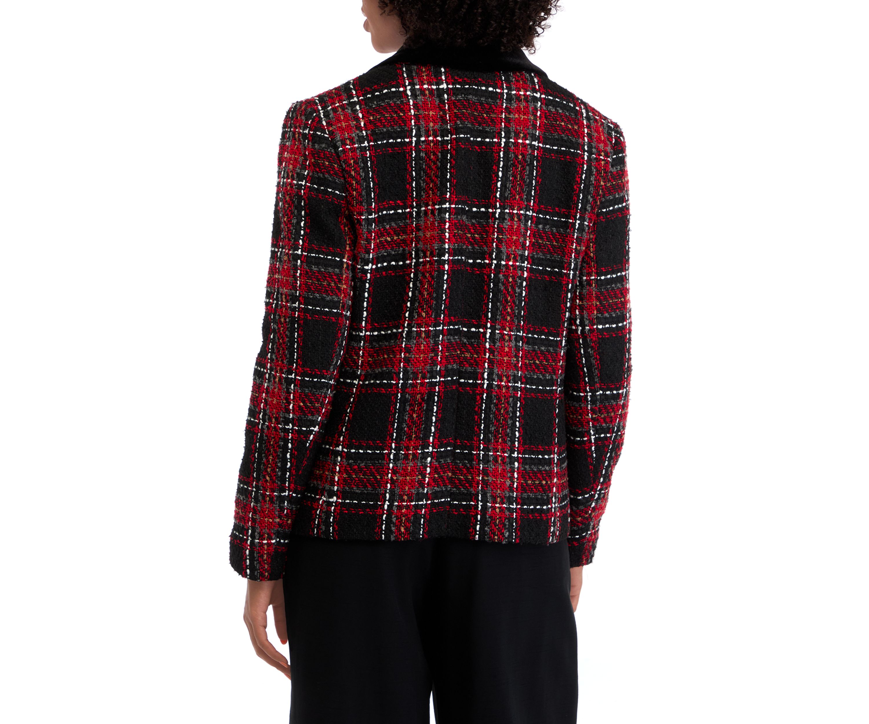 Womens Notch Collar Open Jacket