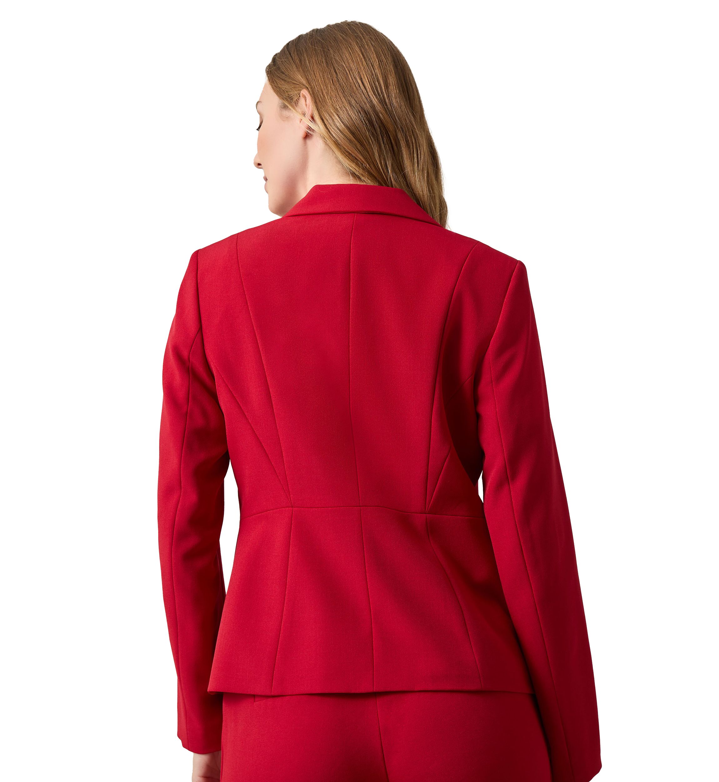 Petite One Button Jacket with Princess Seams