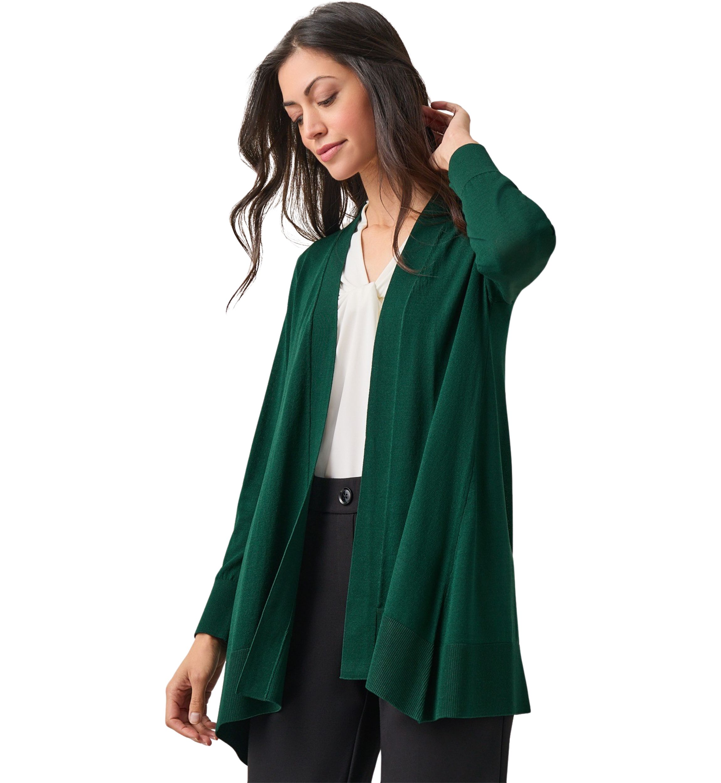 Womens Sharkbite Open Front Cardigan 