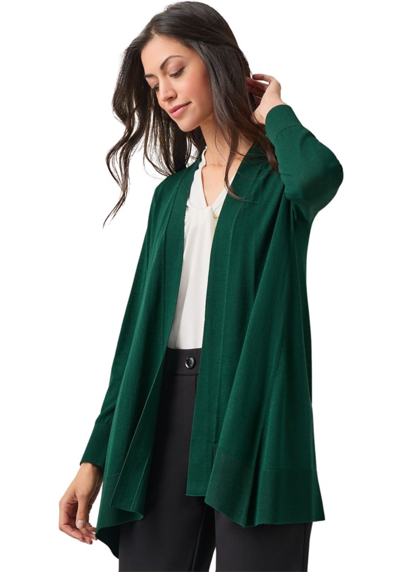Womens Sharkbite Open Front Cardigan 