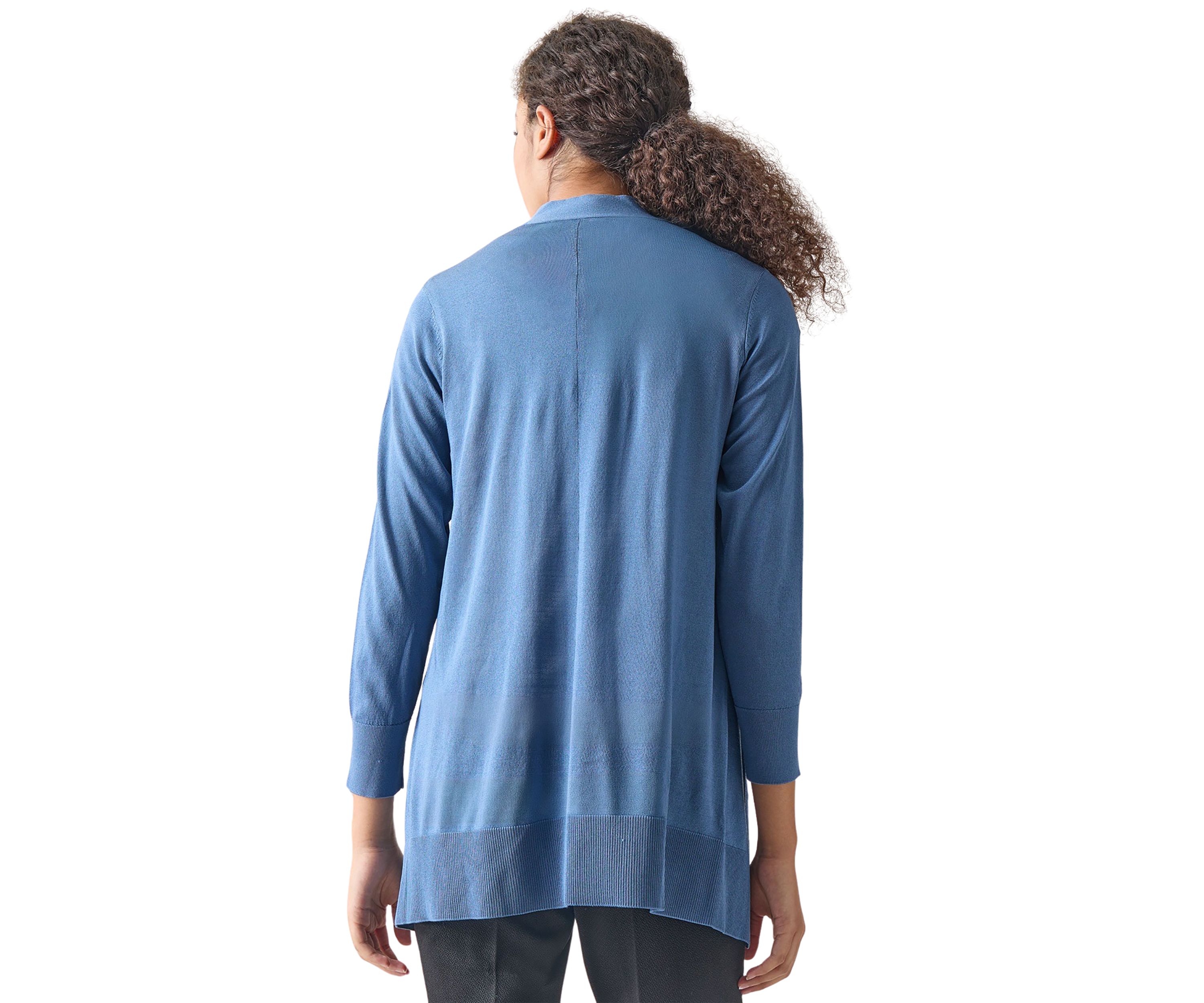 Petite Sharkbite Open Front Cardigan