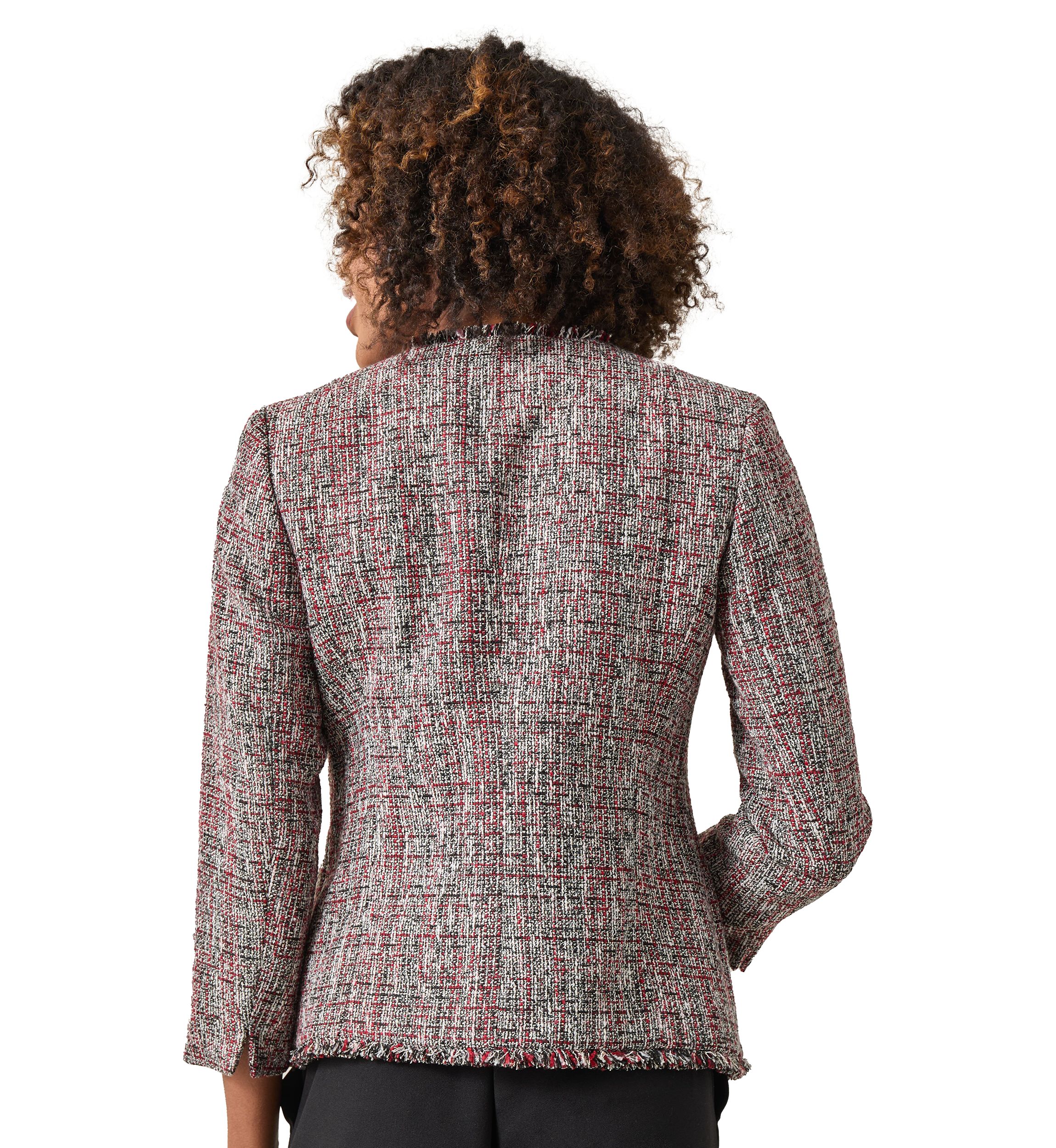 Womens One Button Wing Lapel Blazer
