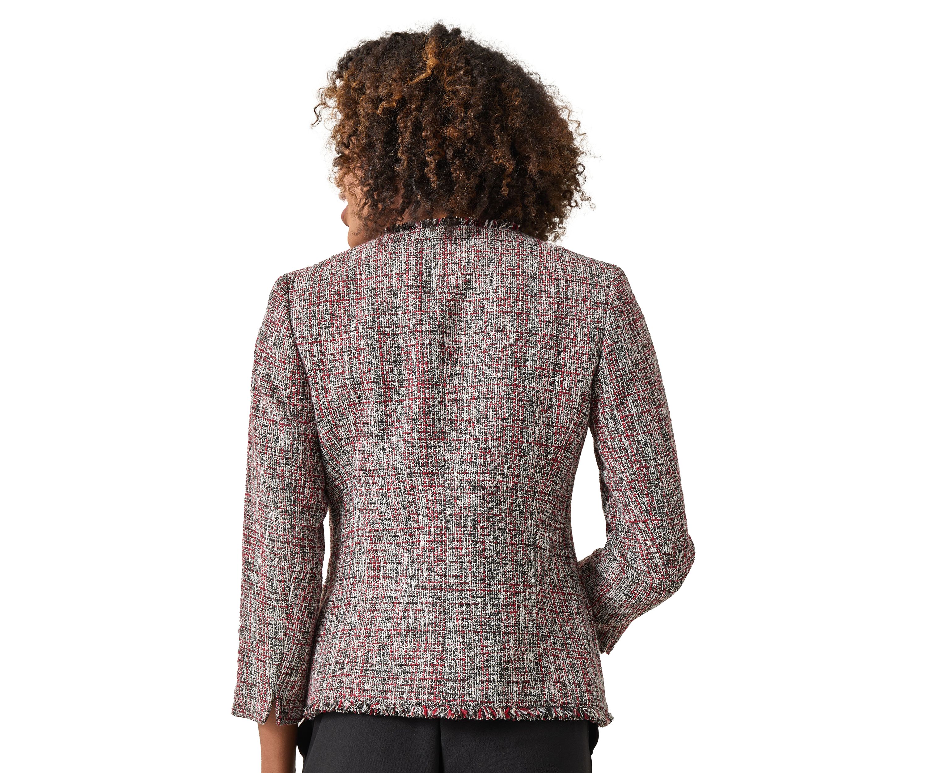 Womens One Button Wing Lapel Blazer