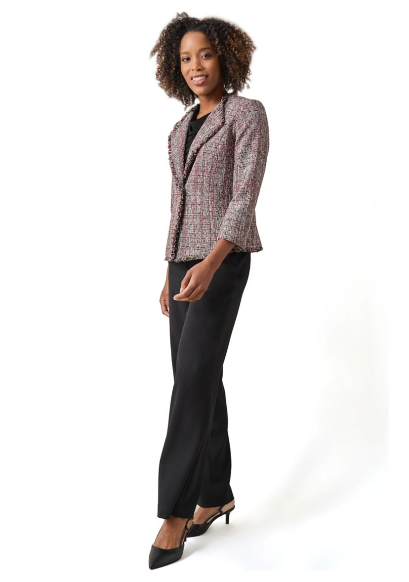 Womens One Button Wing Lapel Blazer