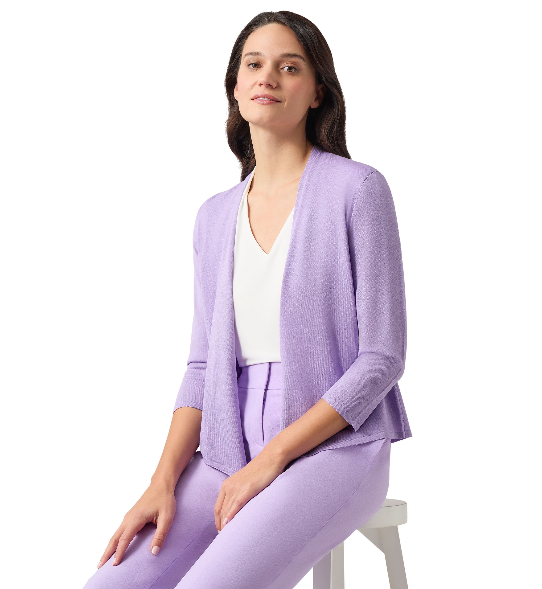 Womens Self-Edge A-Line Cardigan 