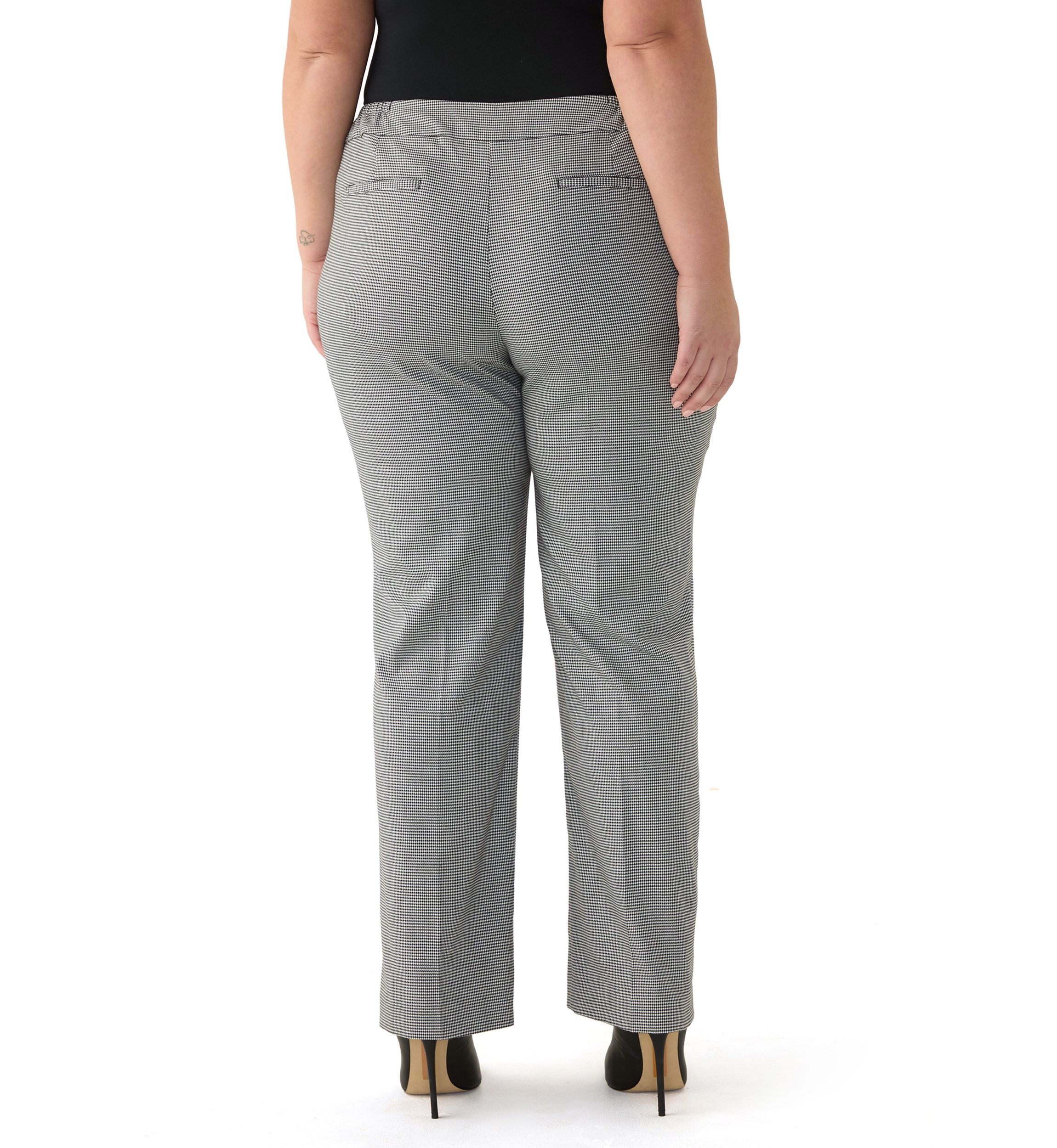 Plus Size Fly Front L Pocket Trouser Pants