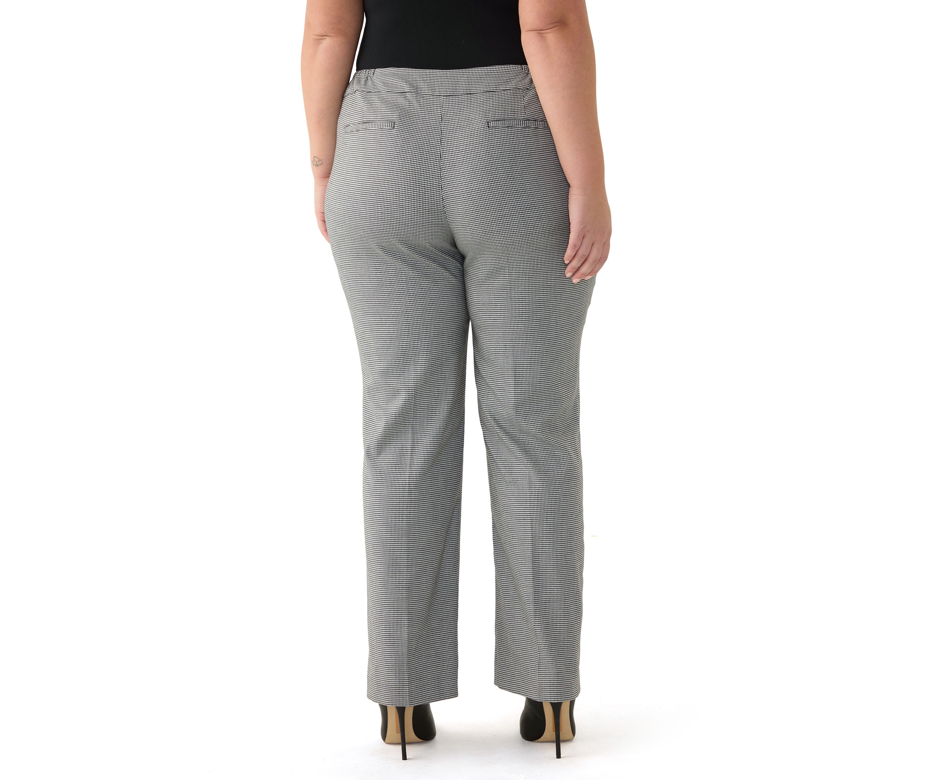 Plus Size Fly Front L Pocket Trouser Pants