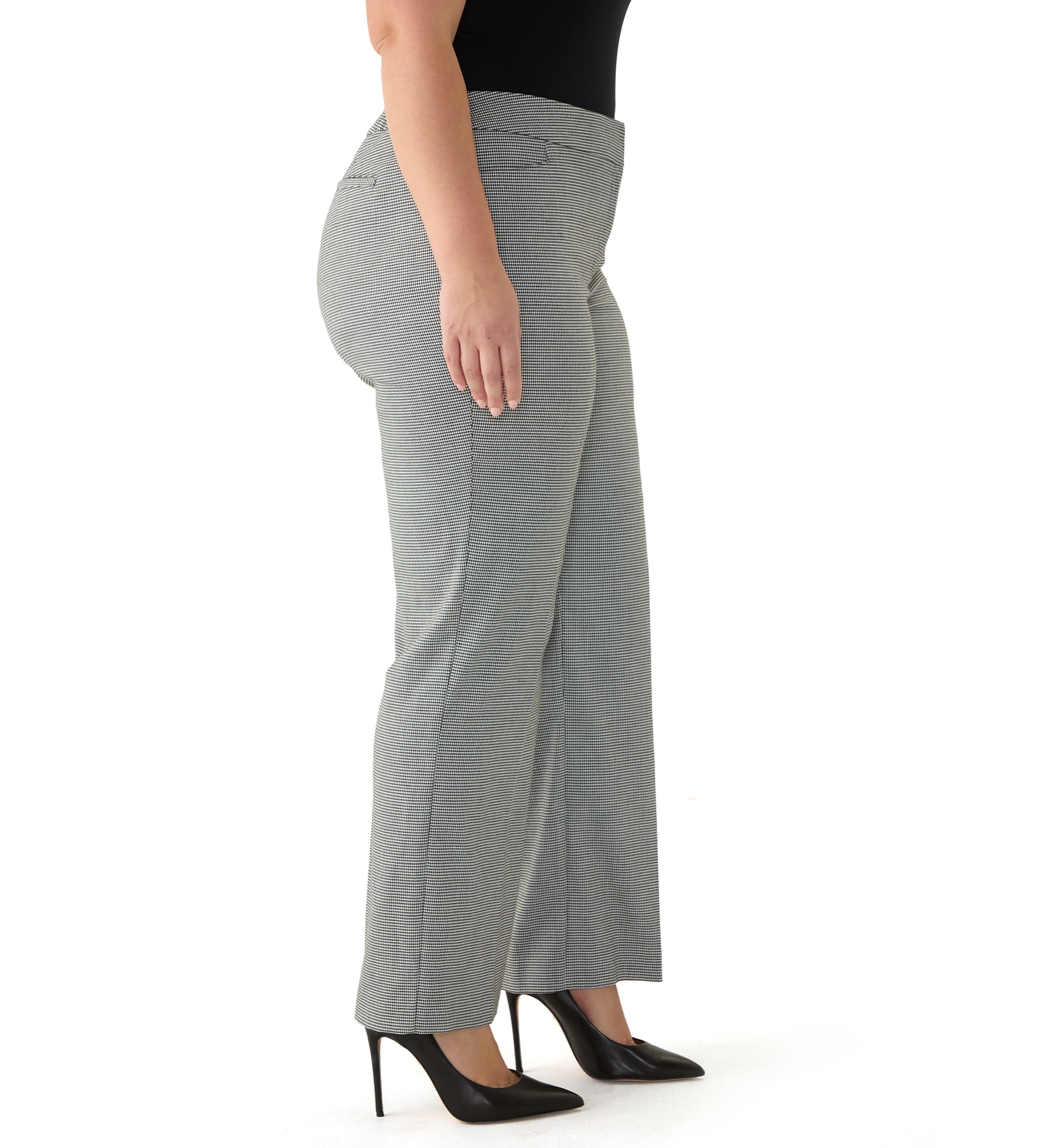 Plus Size Fly Front L Pocket Trouser Pants