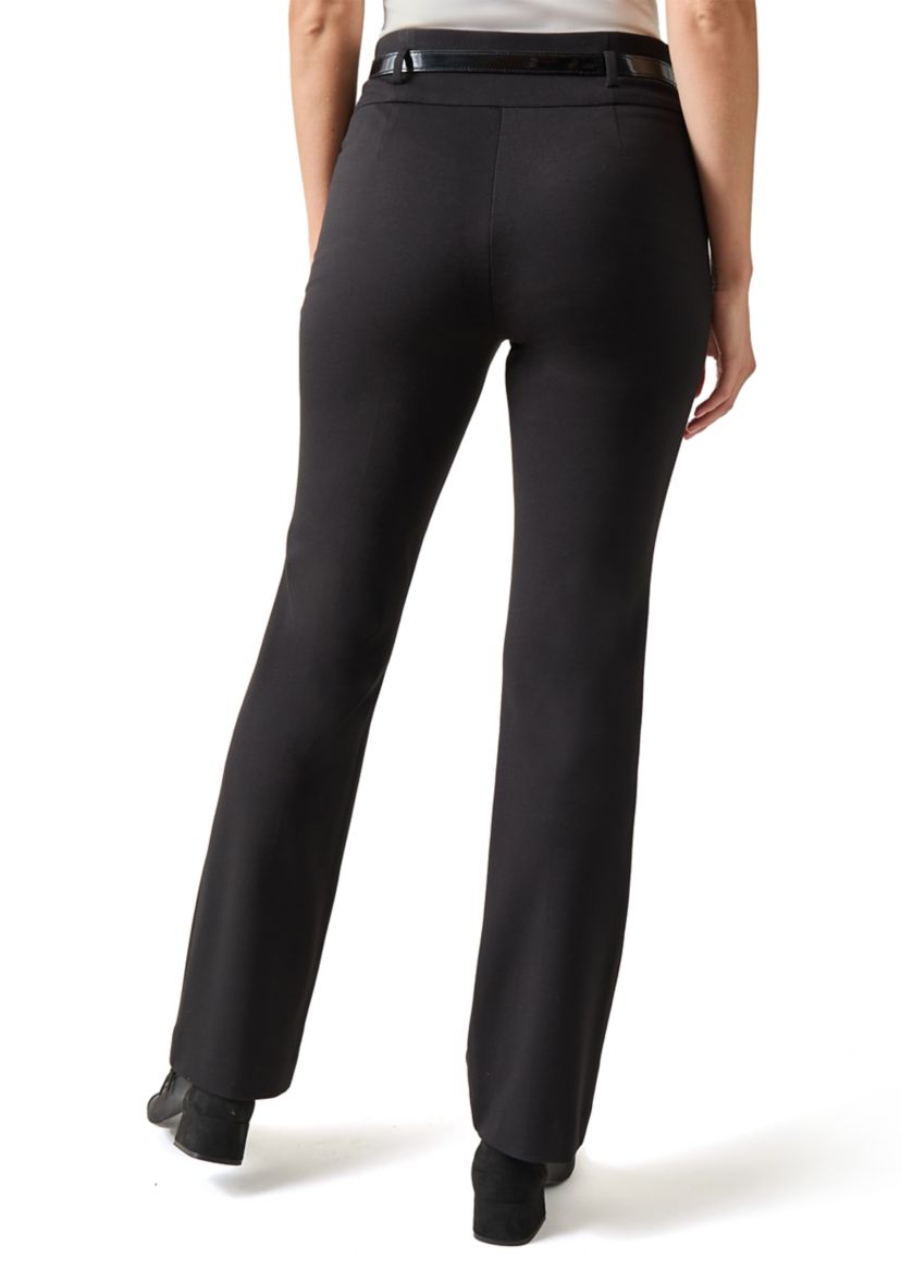 Womens High Rise Pull On Pants with Belt