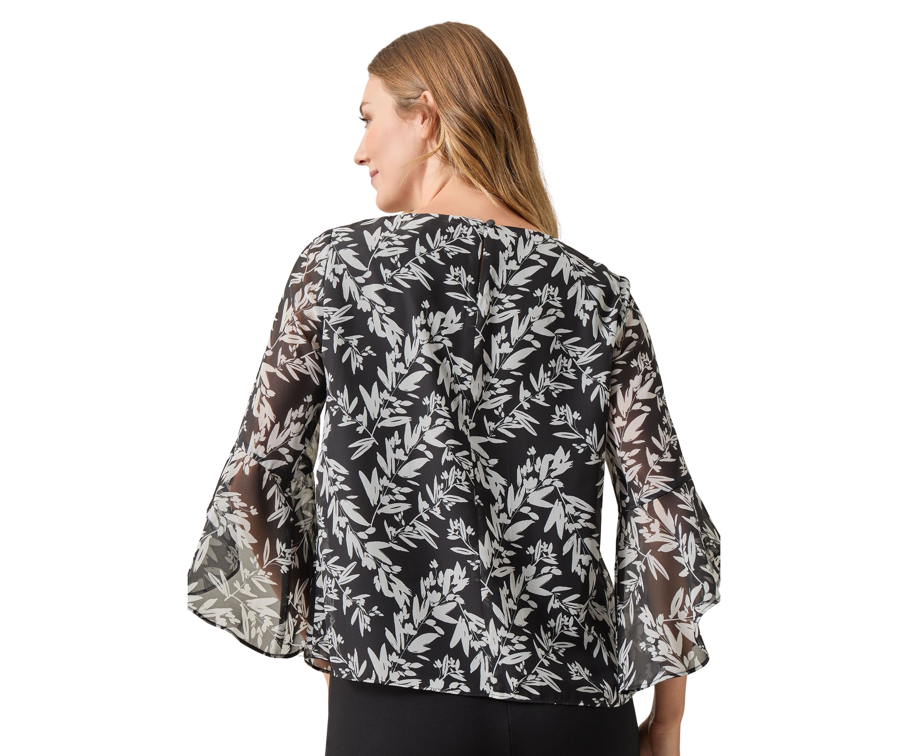 Womens Bell Sleeve Blouse