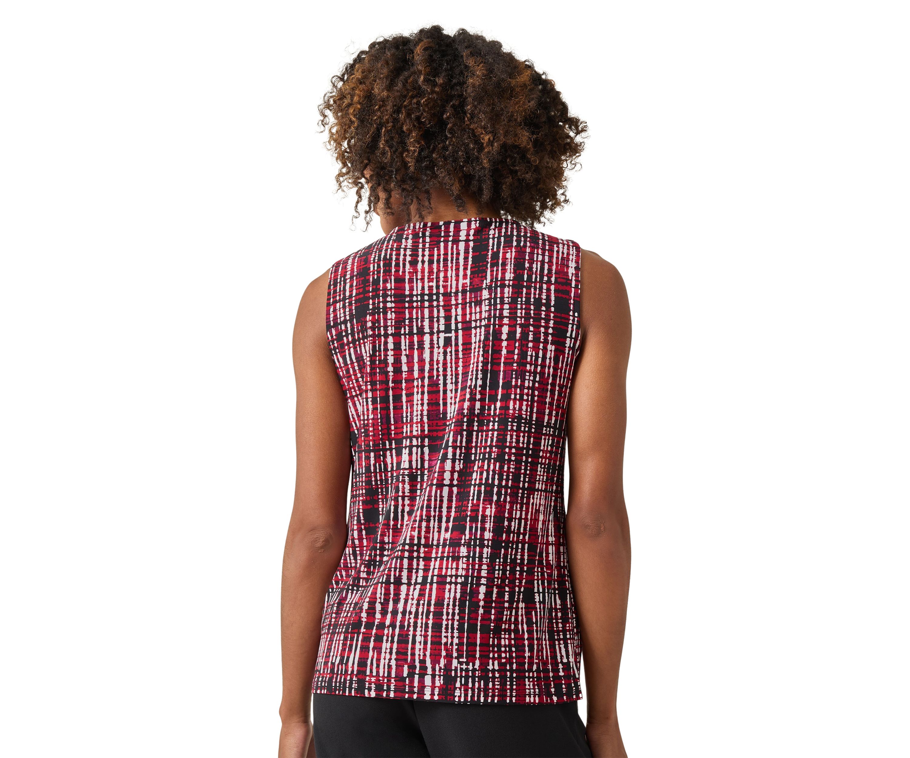Womens Pleat Neck Top