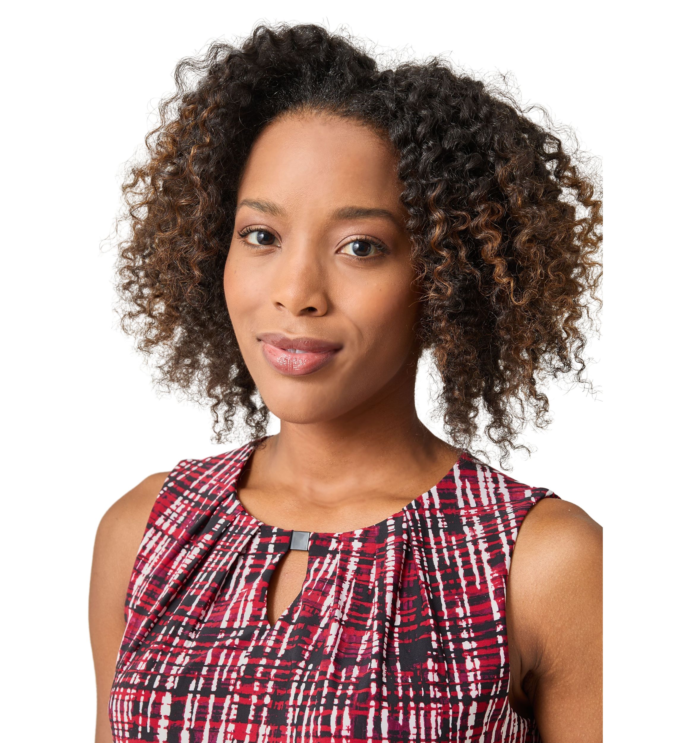 Womens Pleat Neck Top
