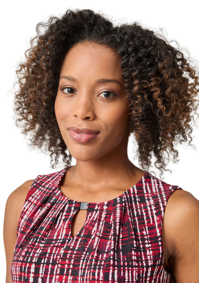 Womens Pleat Neck Top