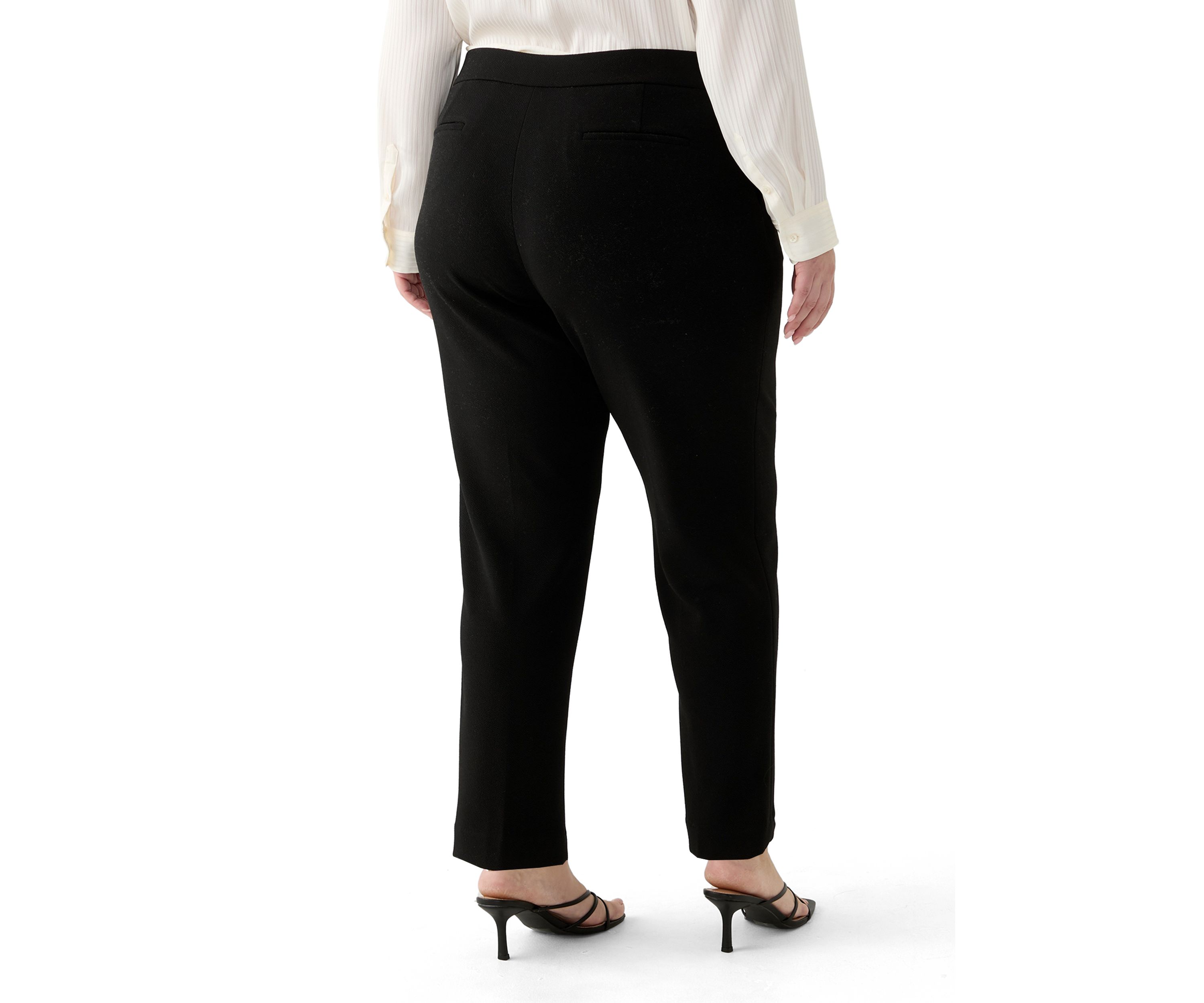 Plus Size Crosshatch Pants