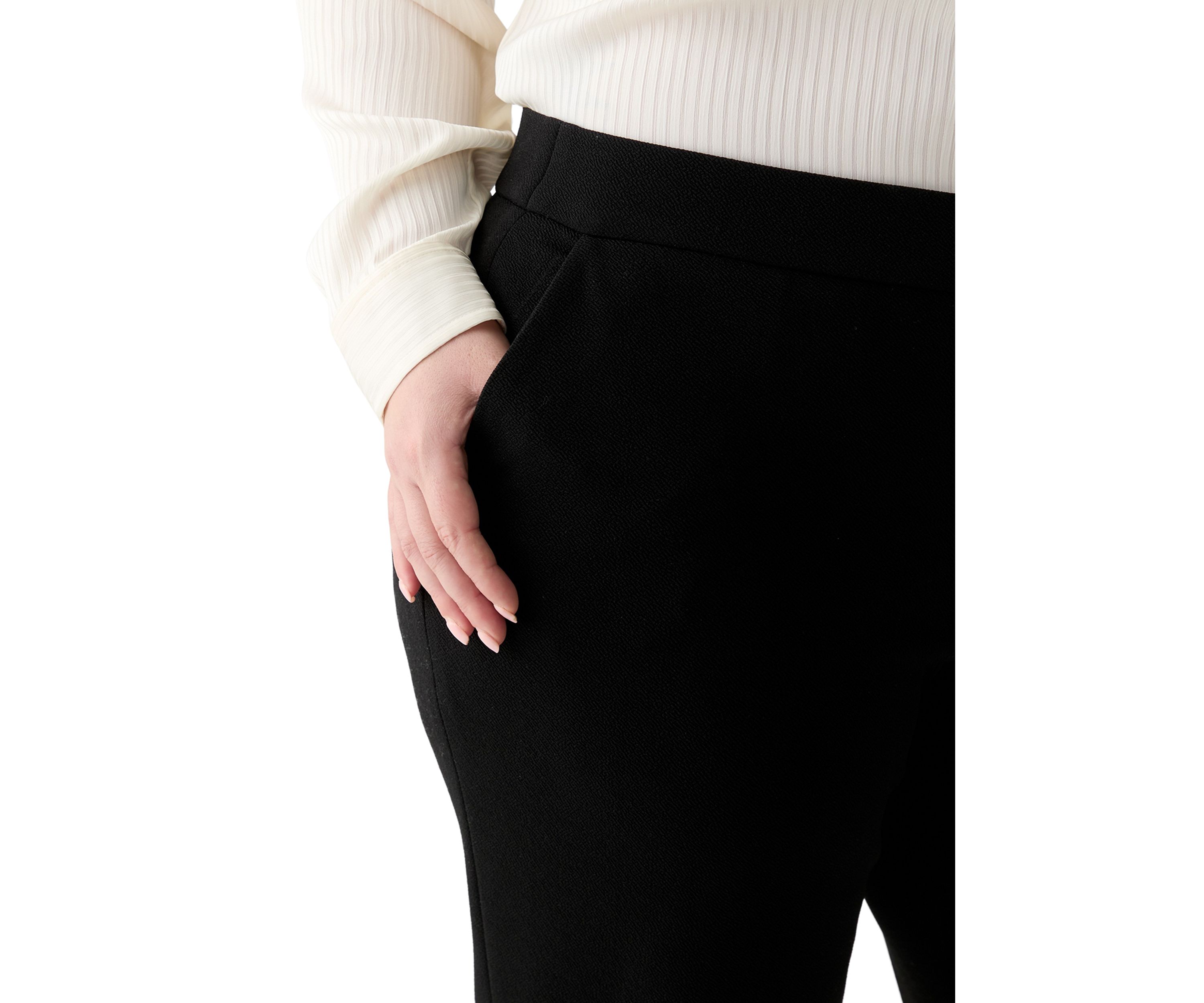Plus Size Crosshatch Pants