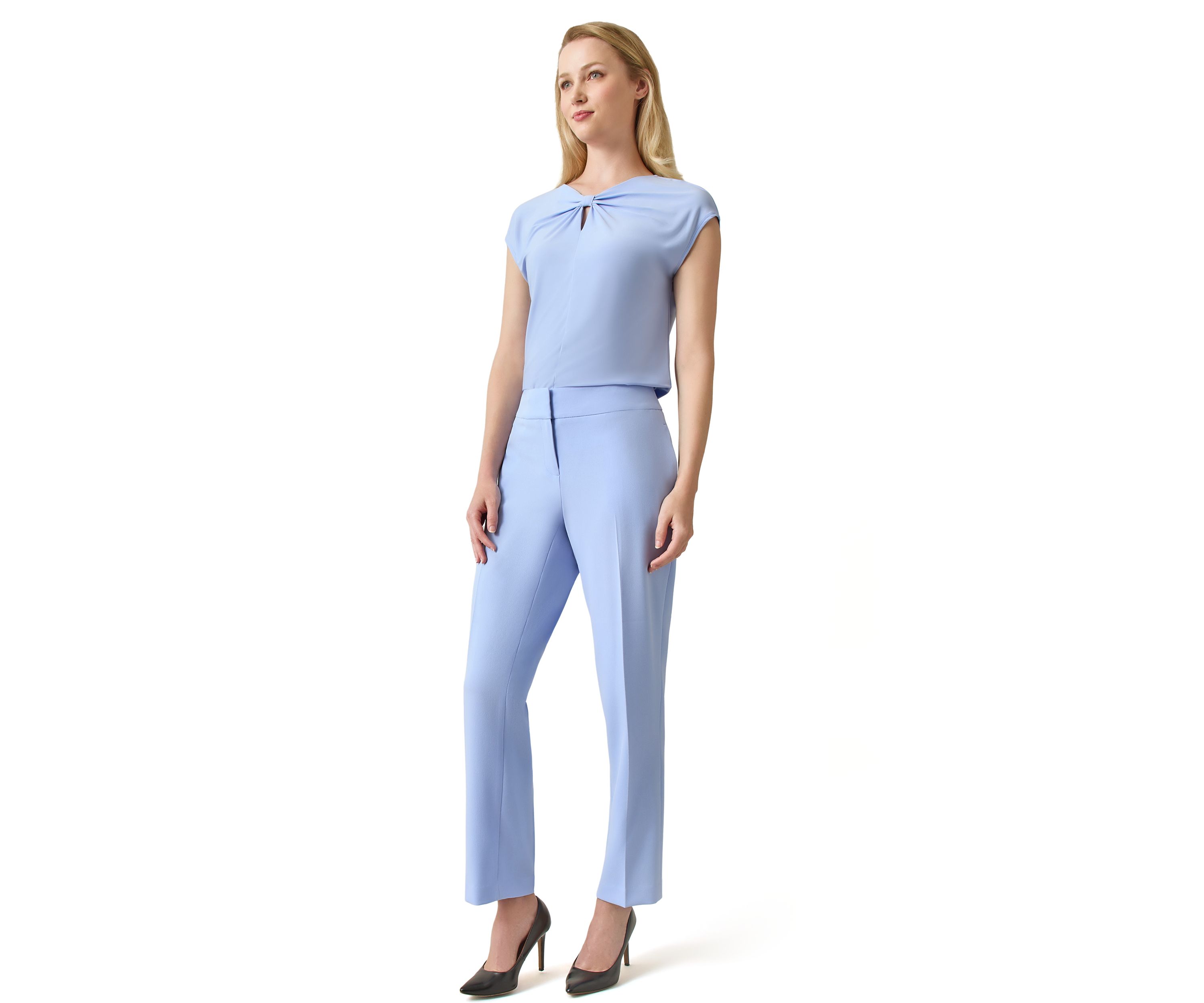 Petite Keyhole Scrunch Top