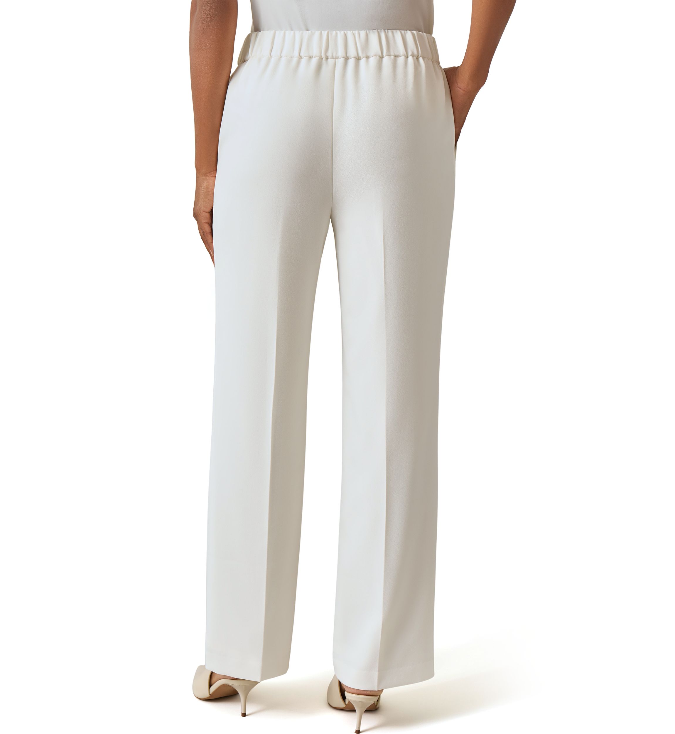 Womens Pull On Elastic Back Pants