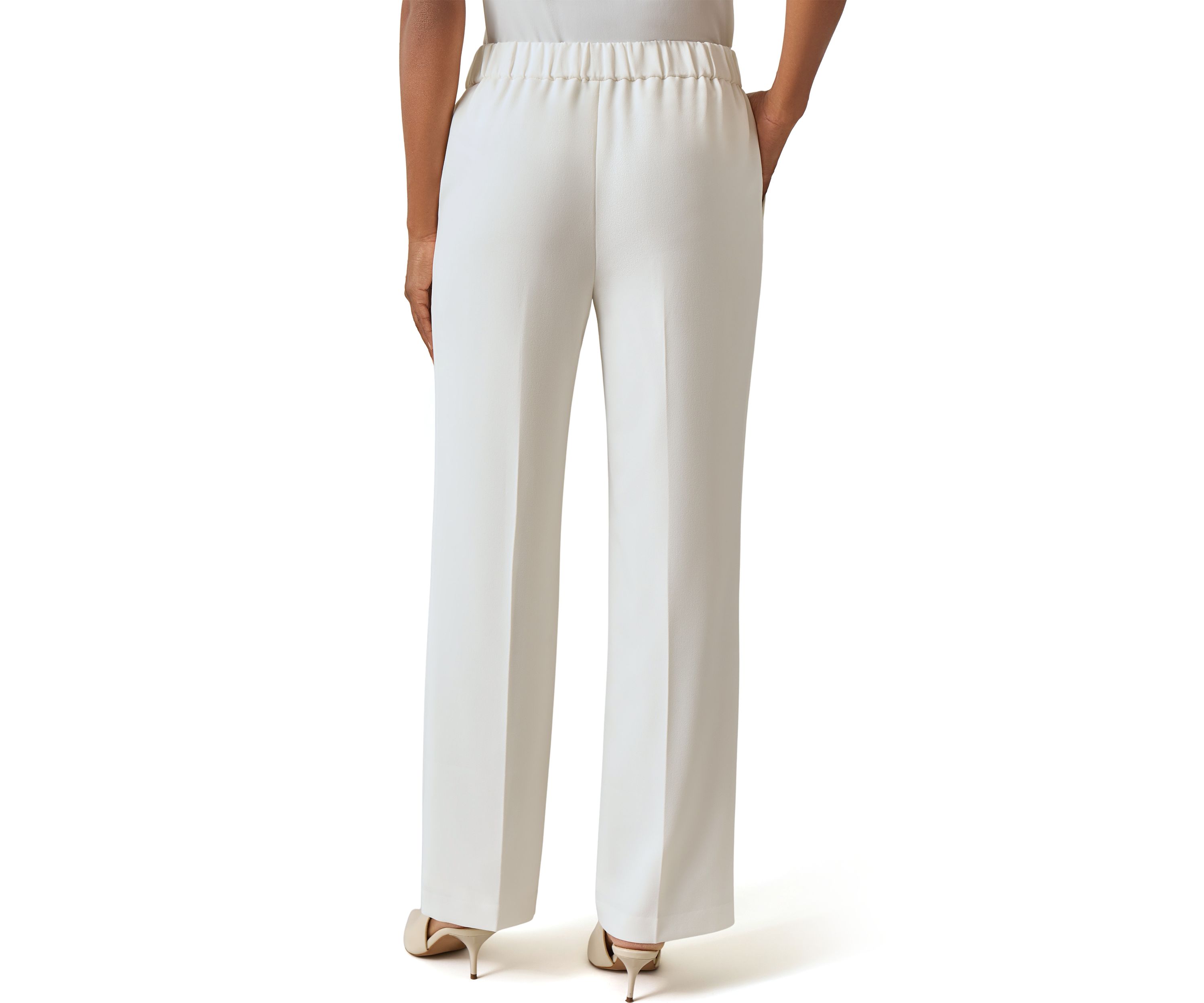 Womens Pull On Elastic Back Pants