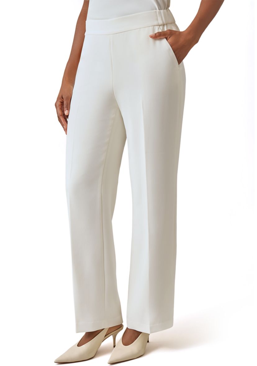 Womens Pull On Elastic Back Pants