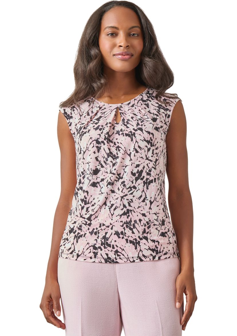 Womens Keyhole Cami with Cap Sleeves