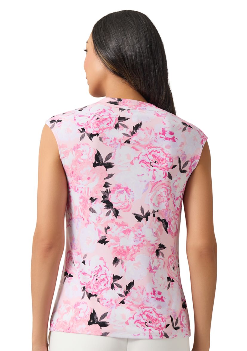 Petite Sleeveless Cowl Neck Top 