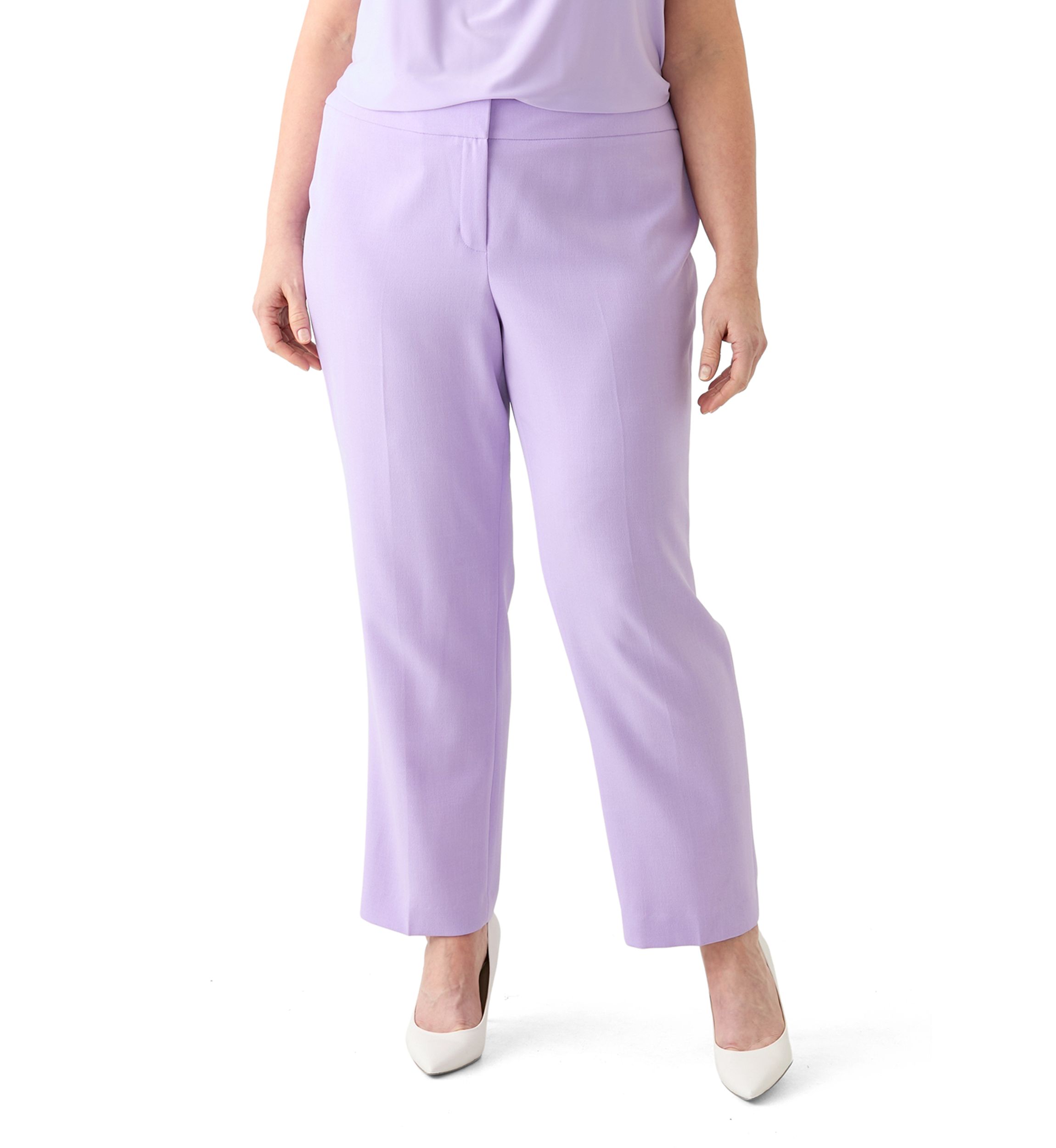 Plus Size Slim Fit Trousers