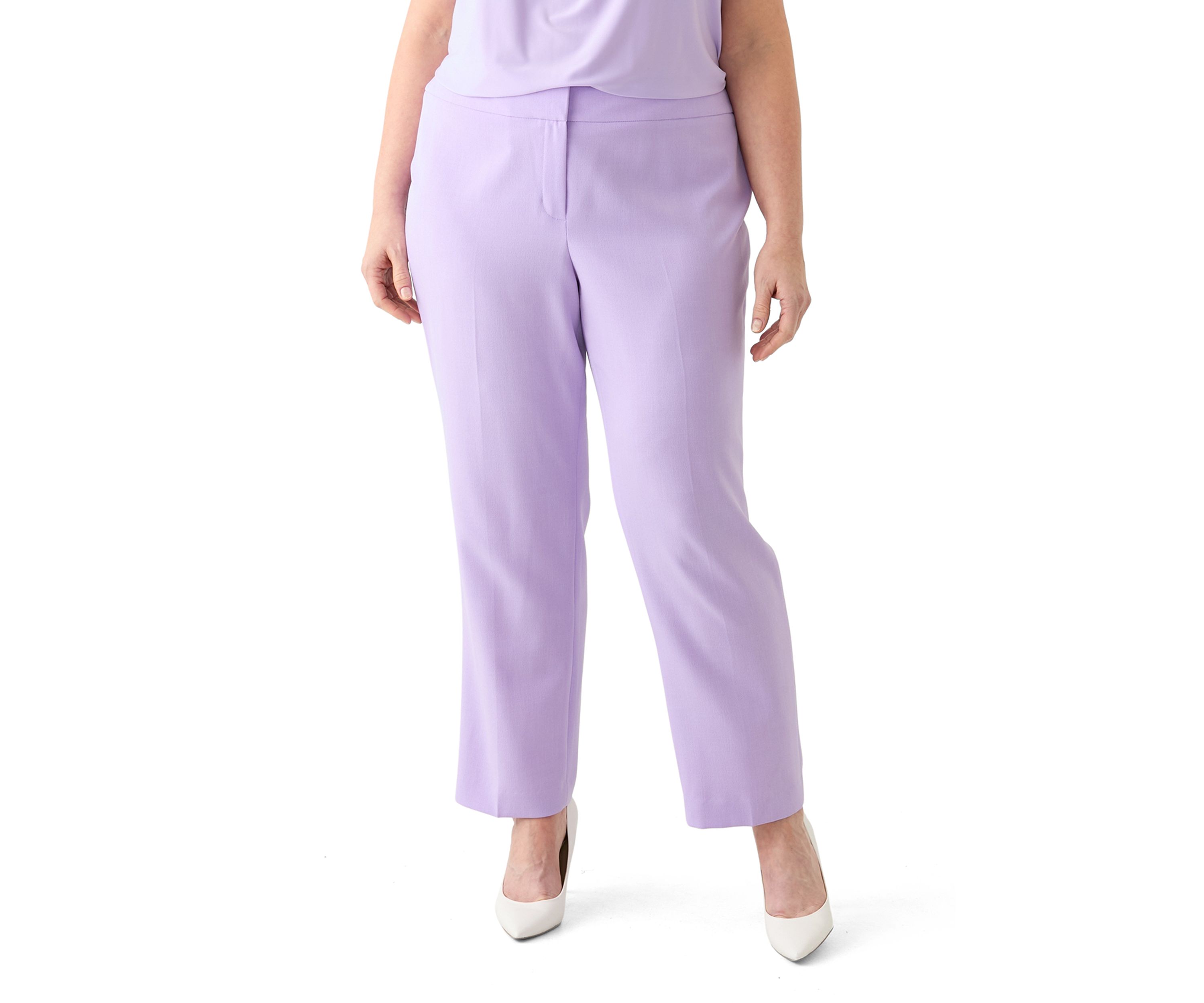 Plus Size Slim Fit Trousers