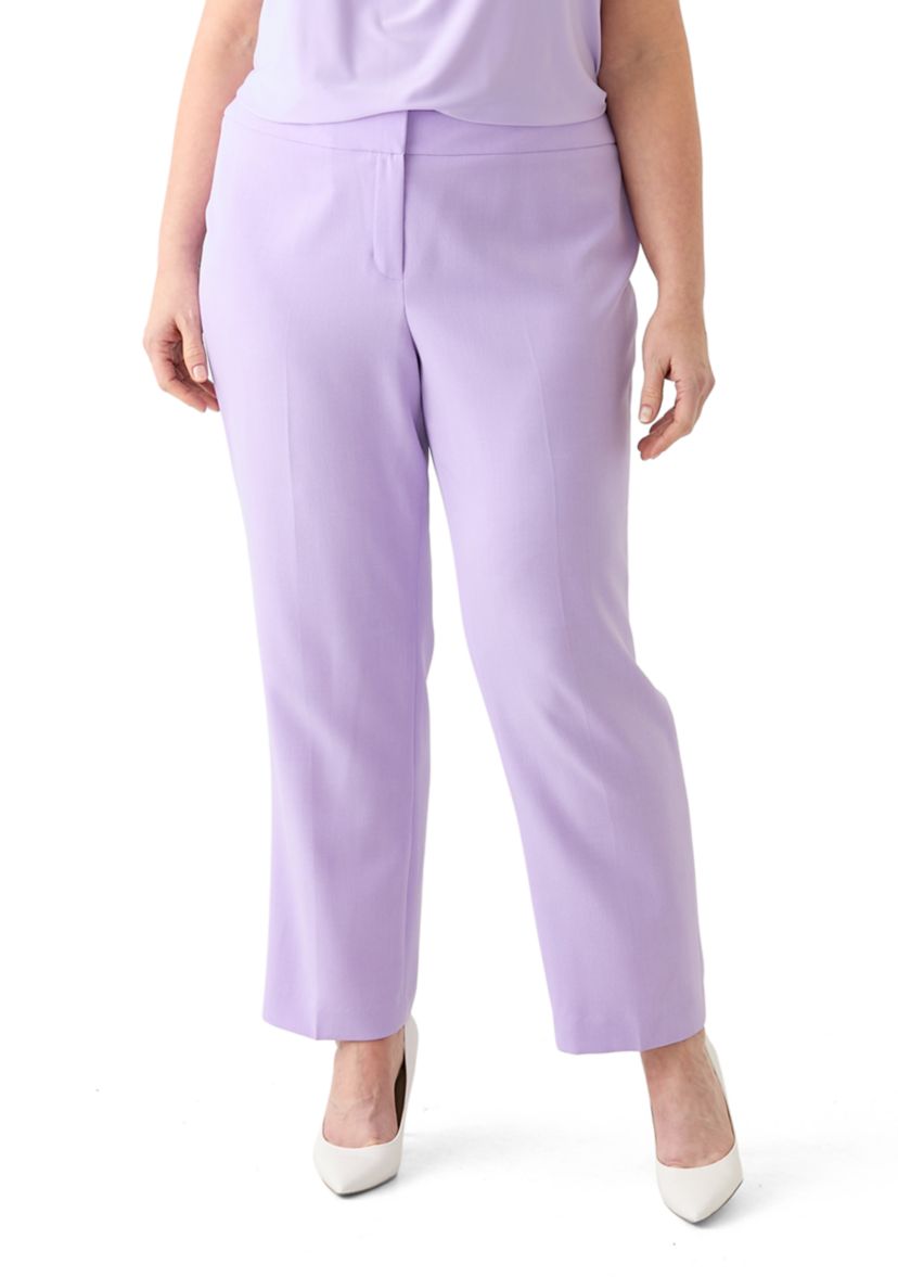 Plus Size Slim Fit Trousers
