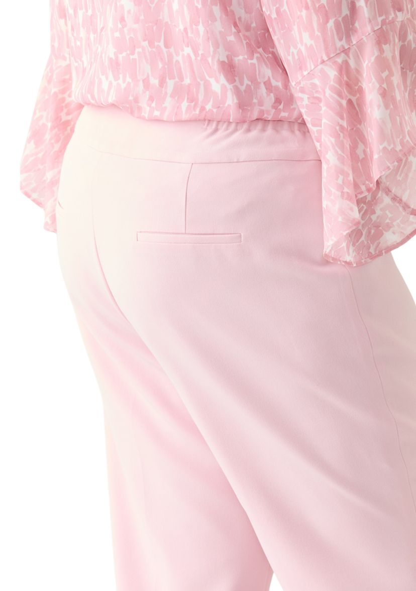 Plus Size Elastic Back Trousers