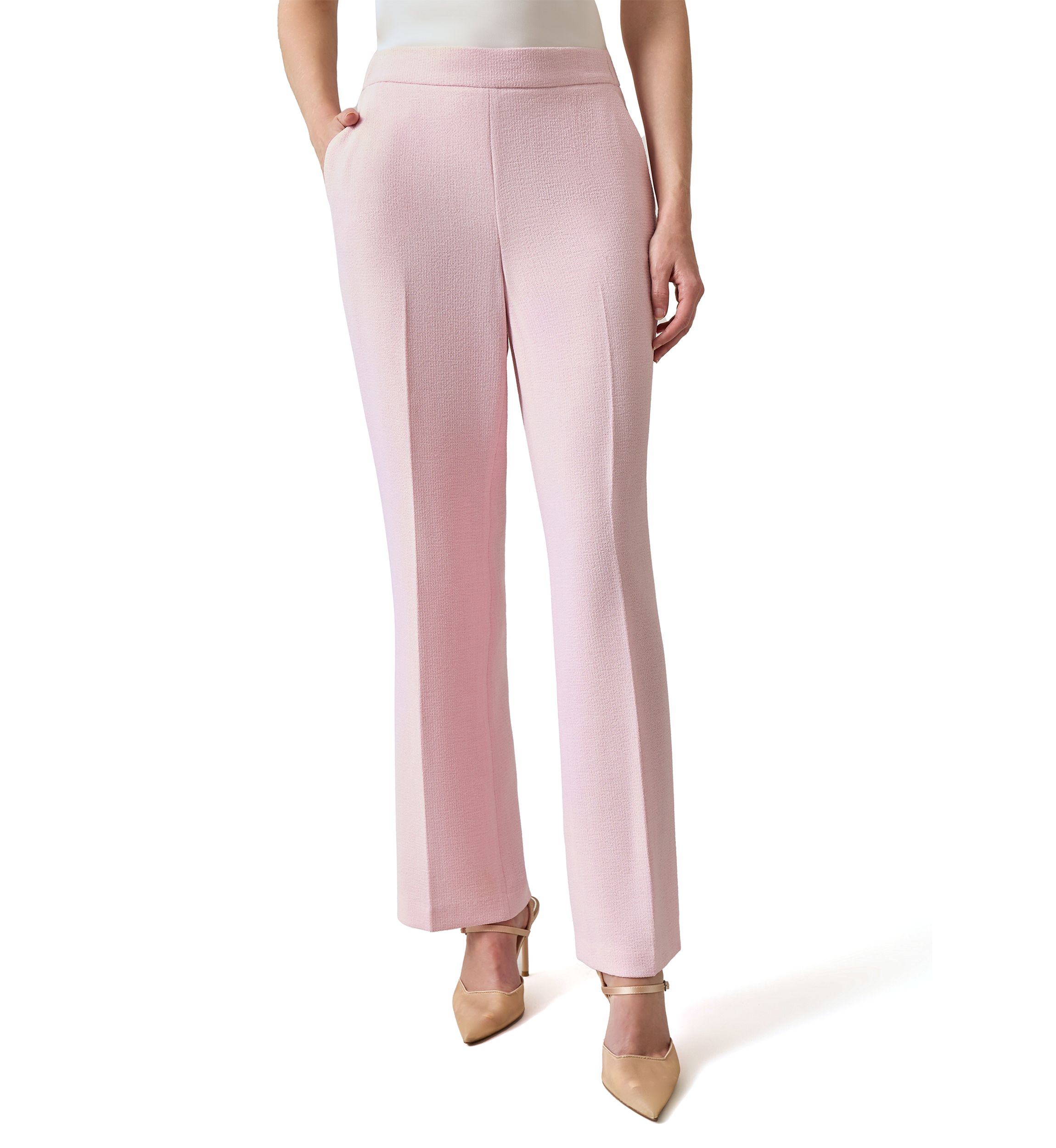 Womens Pull On Elastic Back Trousers