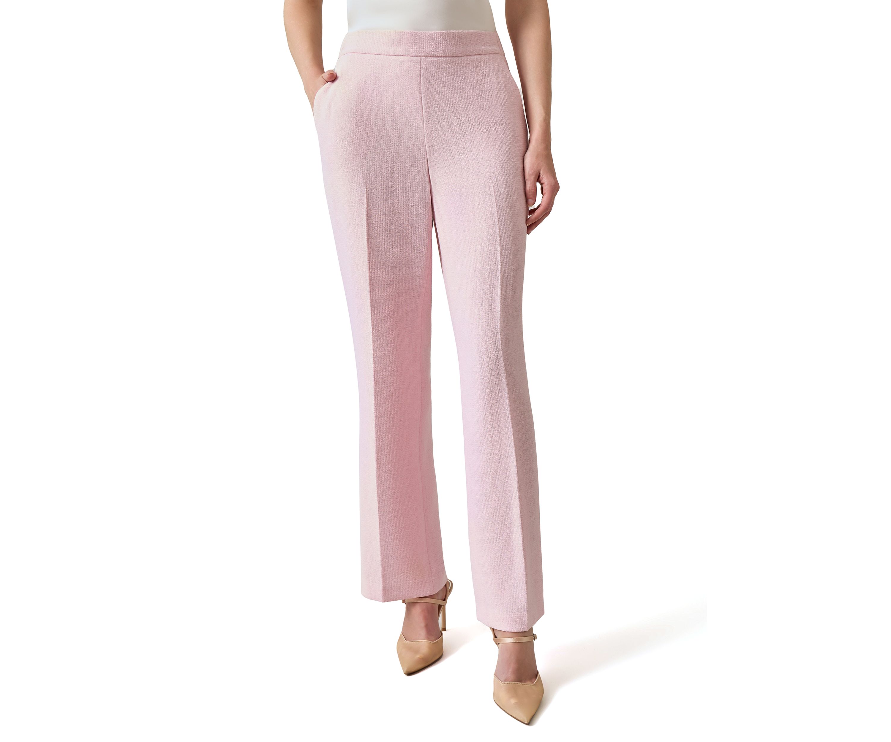 Womens Pull On Elastic Back Trousers