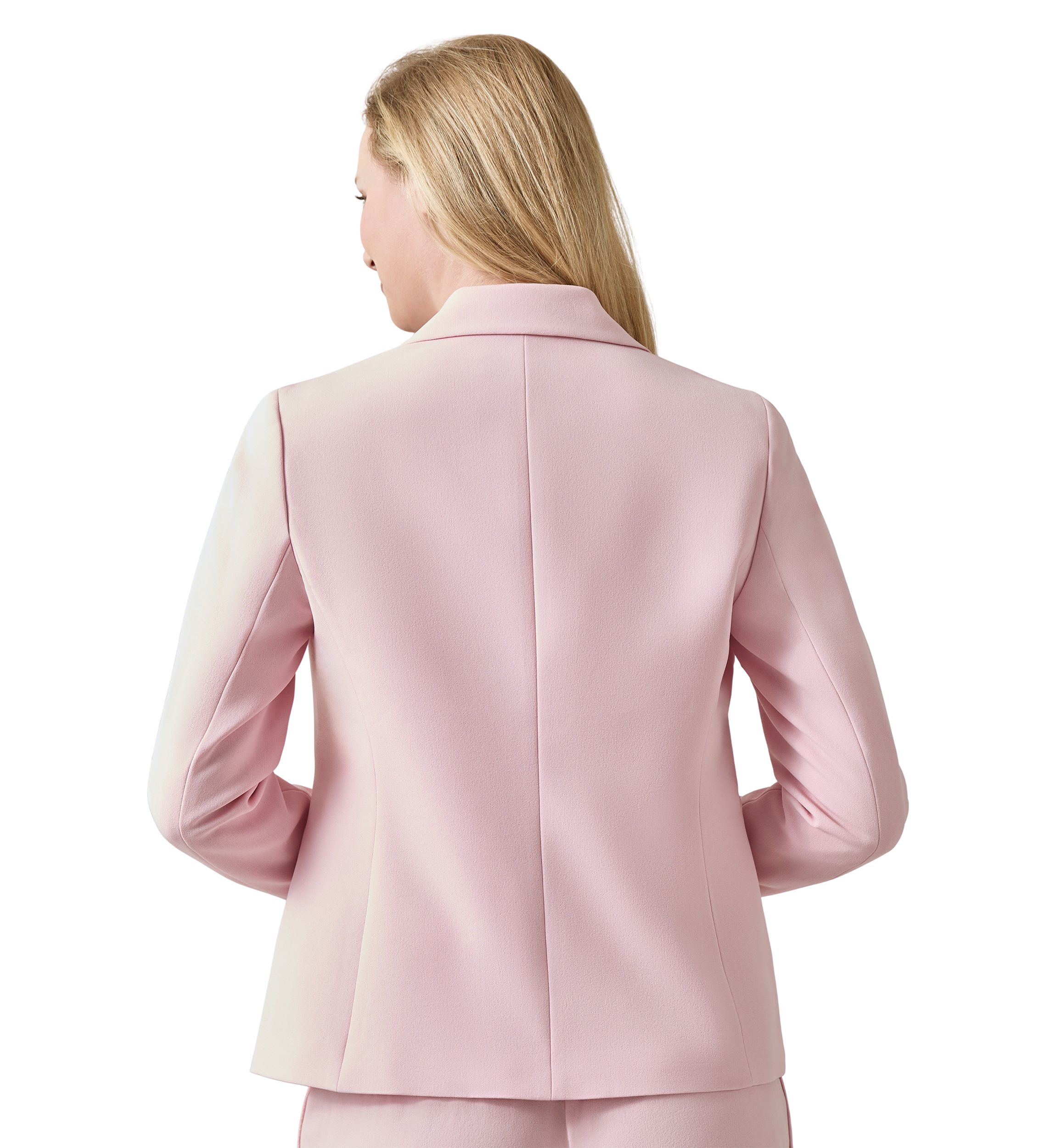 Petite Long Sleeve Notch Collar Blazer
