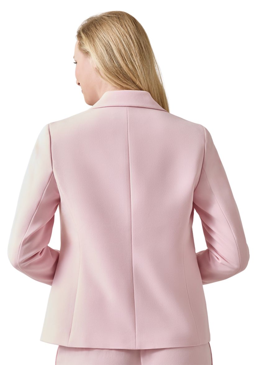 Petite Long Sleeve Notch Collar Blazer