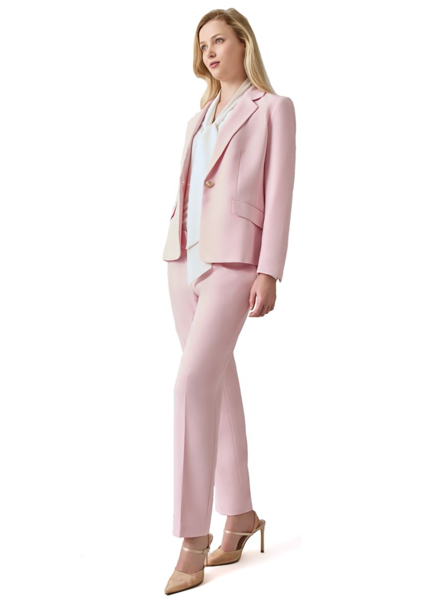 Petite Long Sleeve Notch Collar Blazer