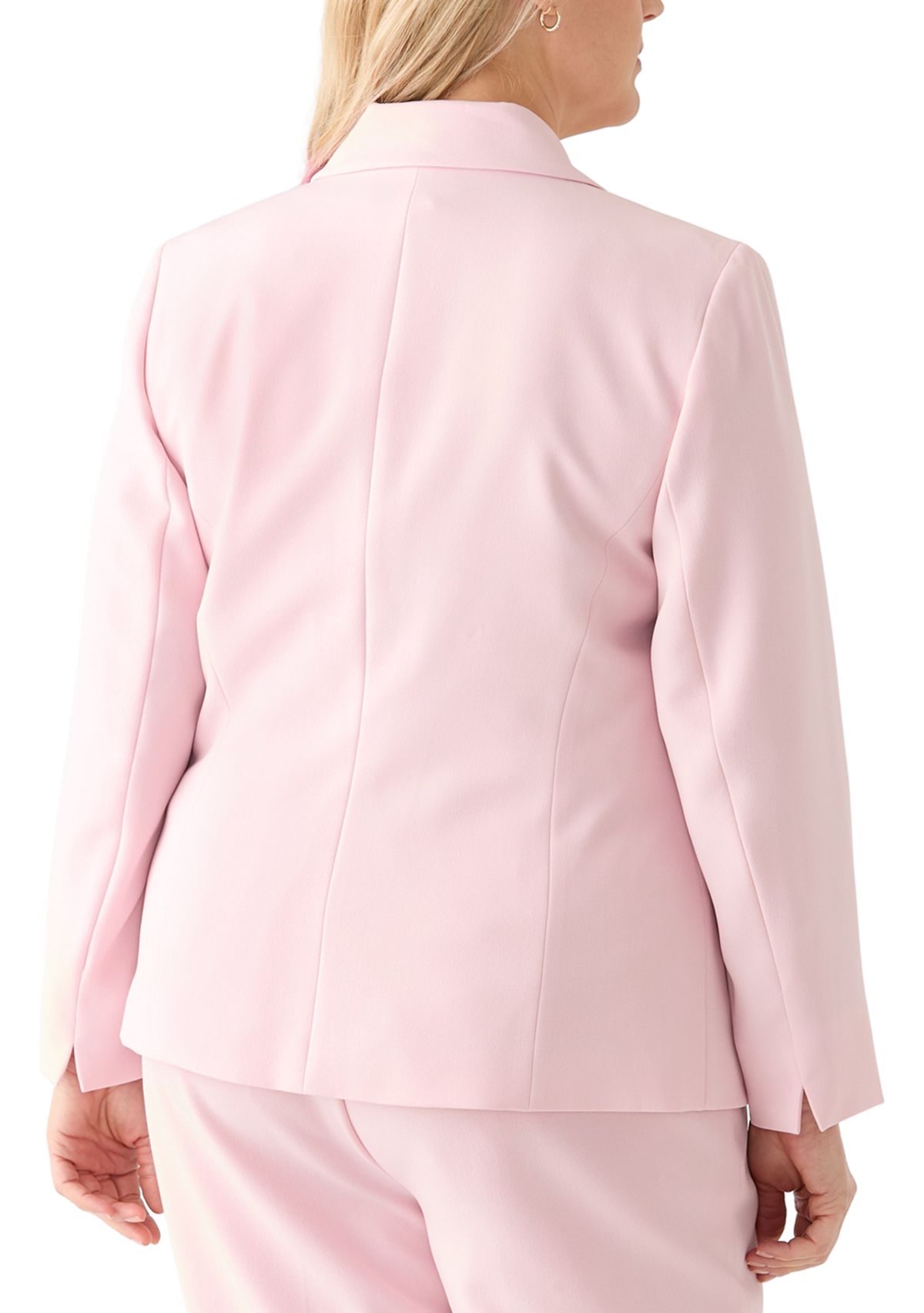 Plus Size Notch Collar Blazer