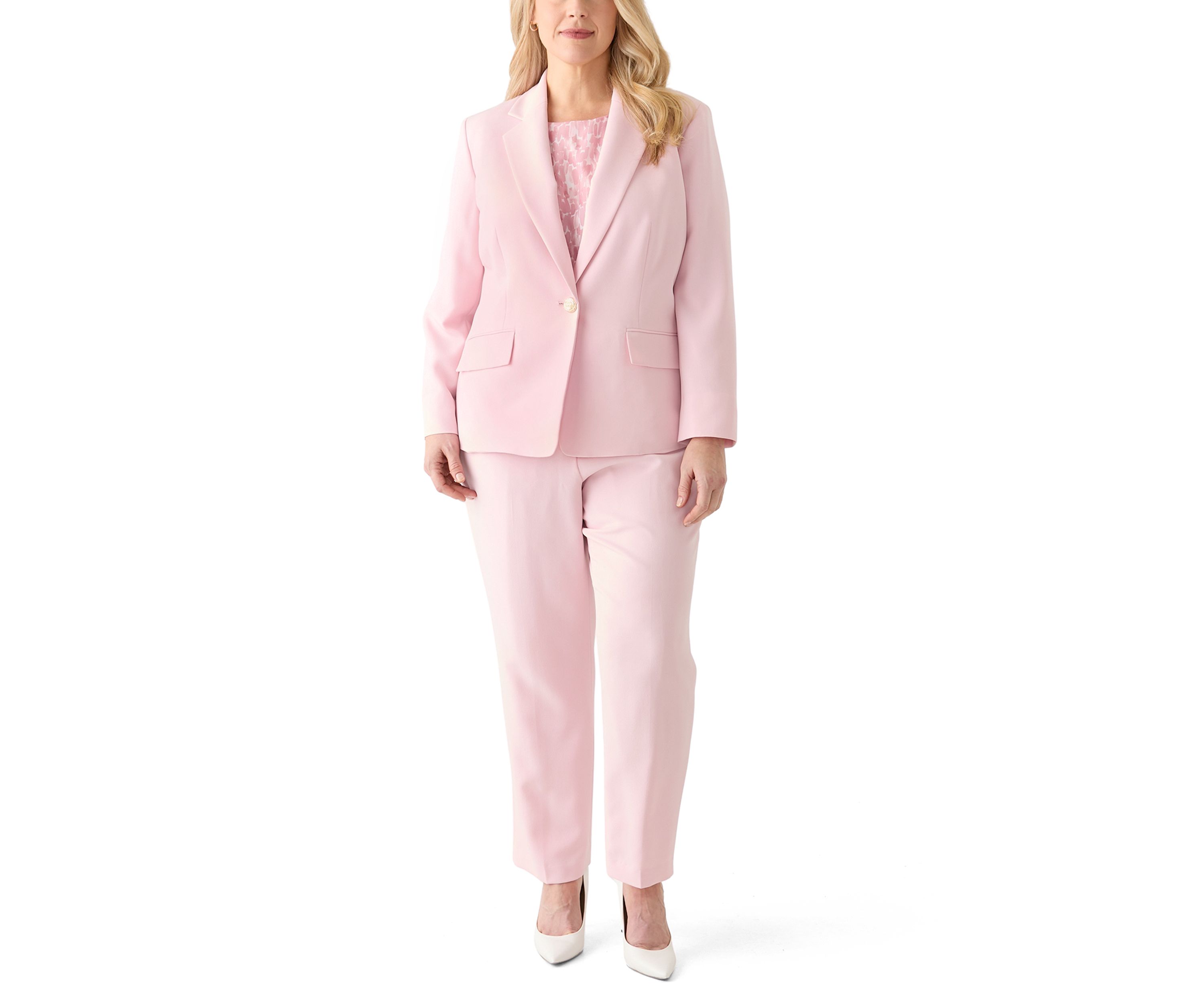 Plus Size Notch Collar Blazer