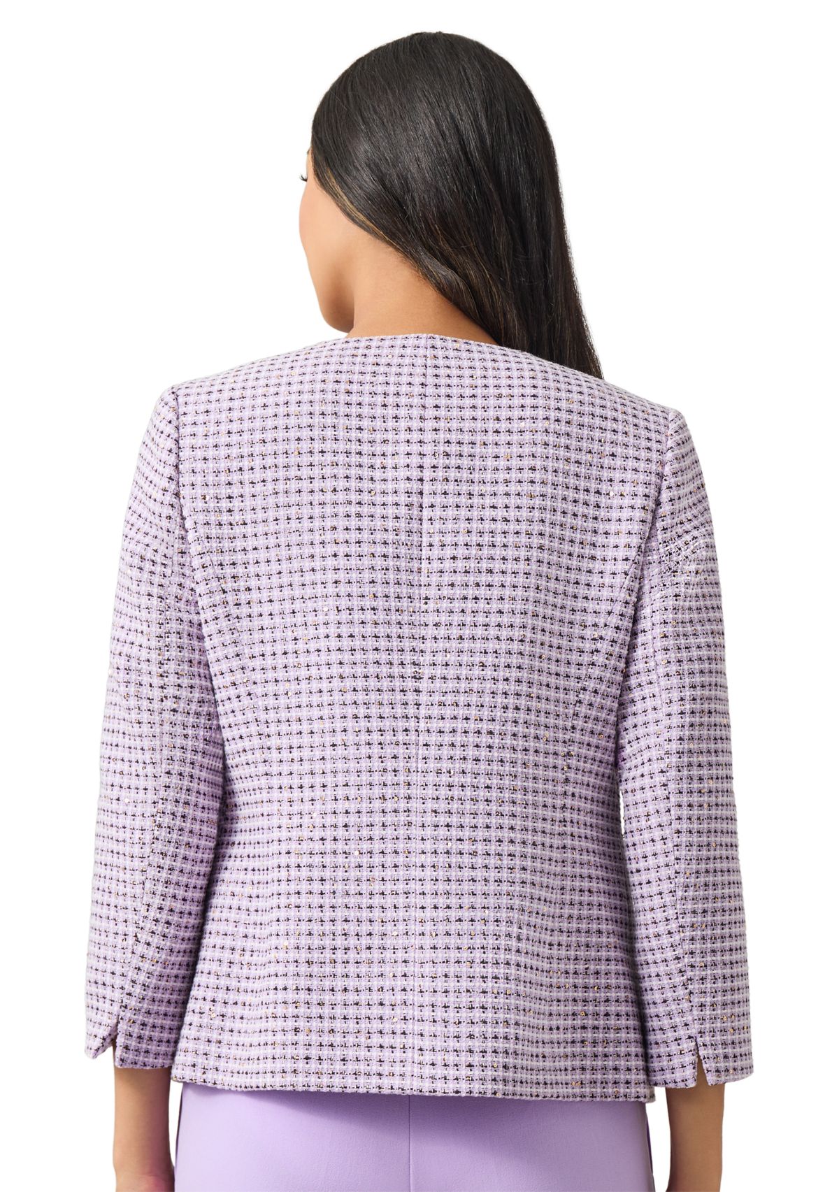 Petite Open Jacket with 3/4 Sleeves