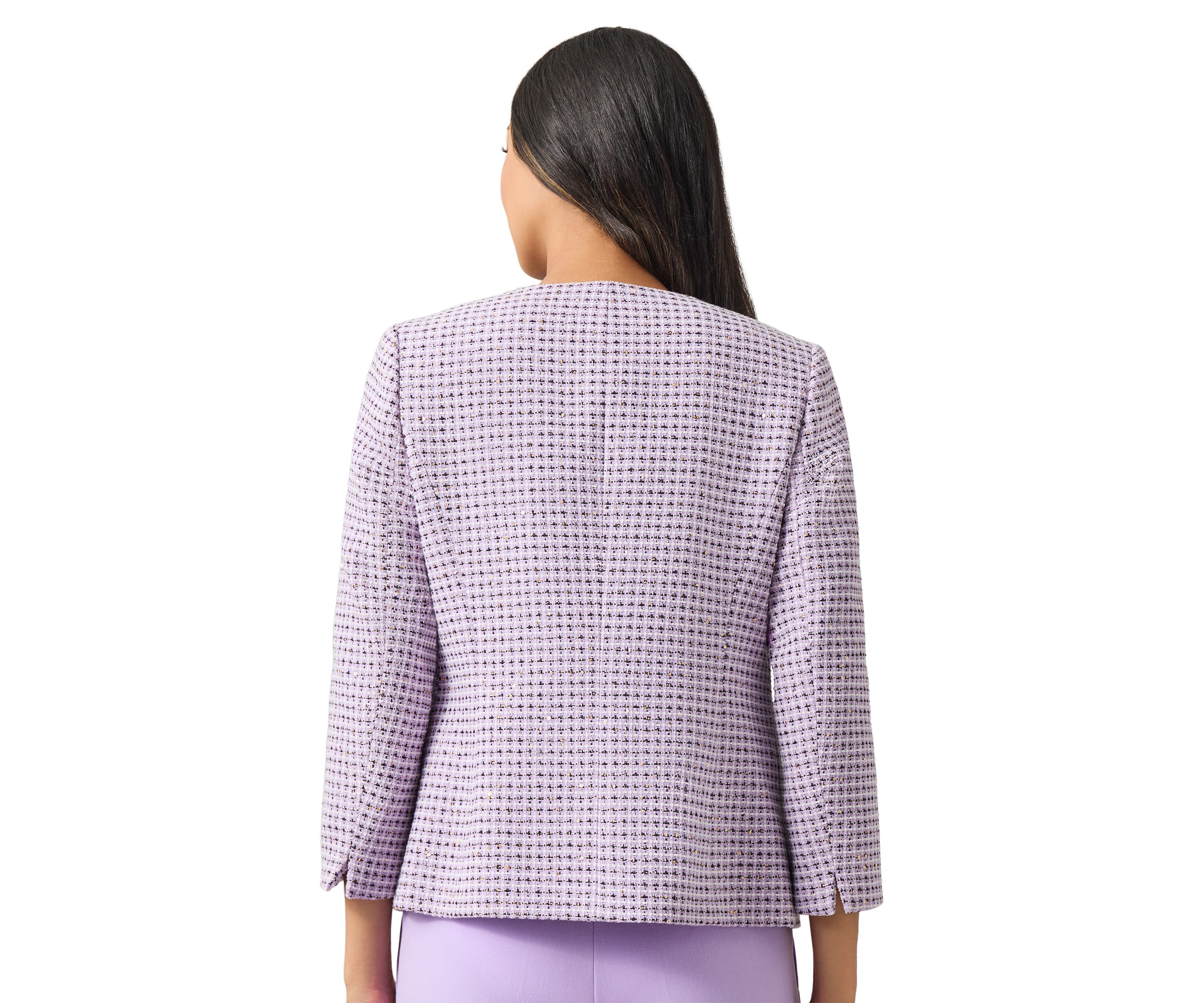 Petite Open Jacket with 3/4 Sleeves