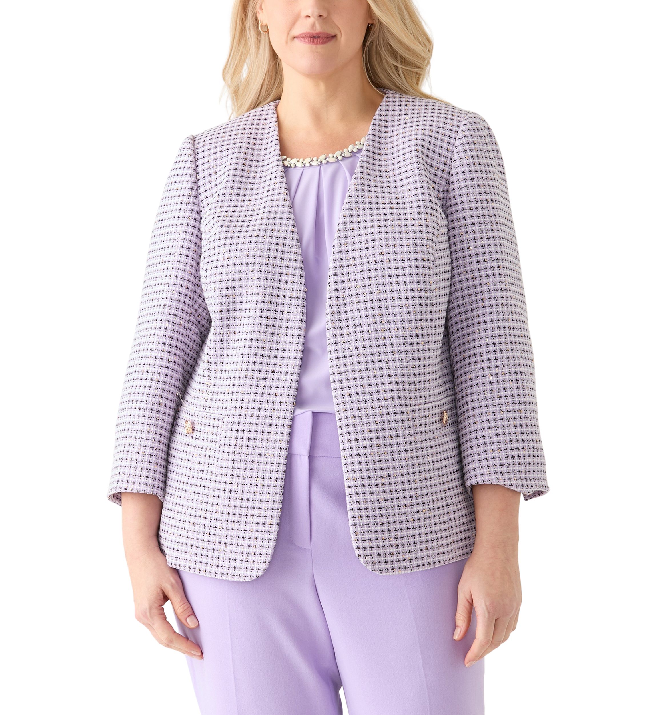 Plus Size Open Jacket 